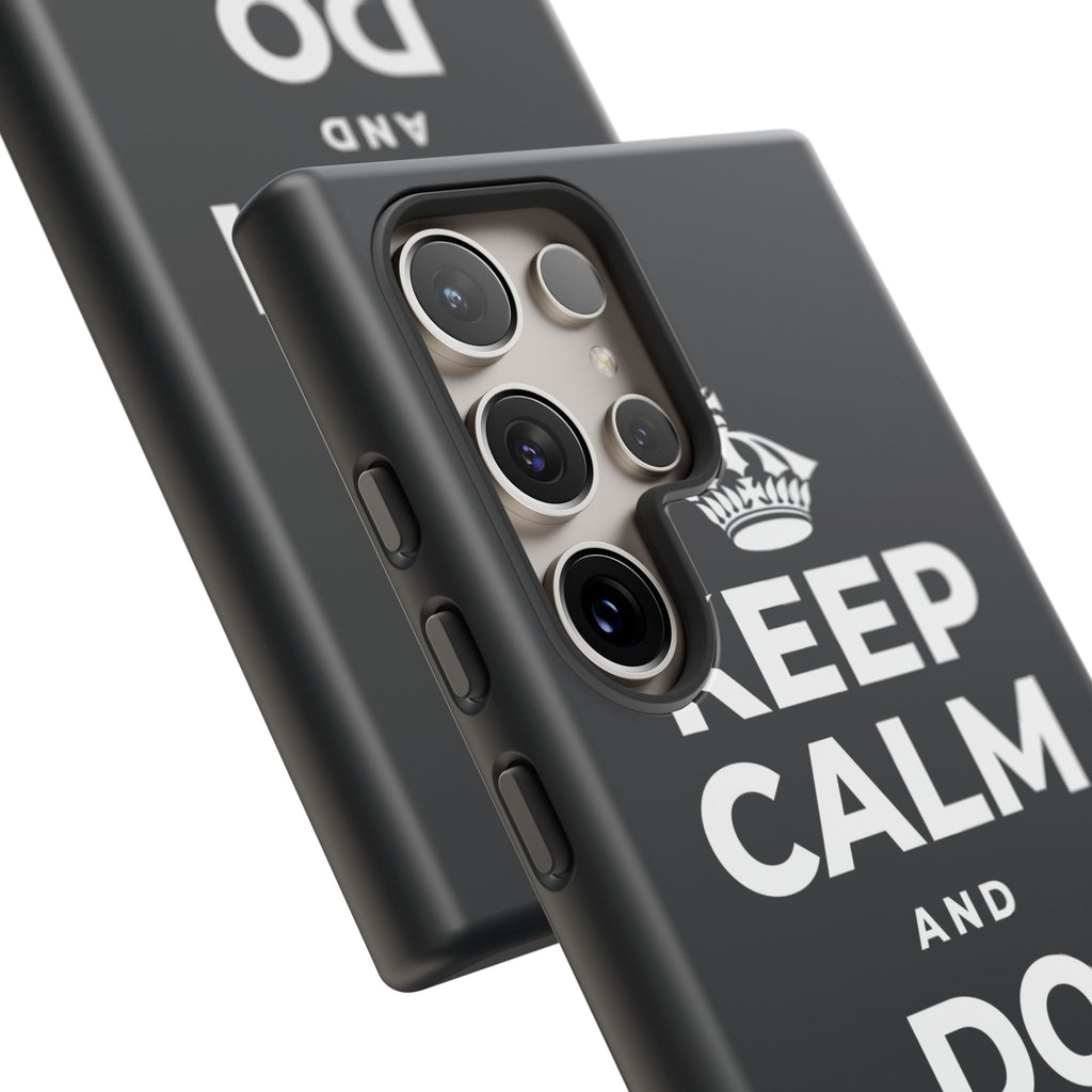 KEEP CALM AND DO LESS, GENTLY Phone Case (Dark)