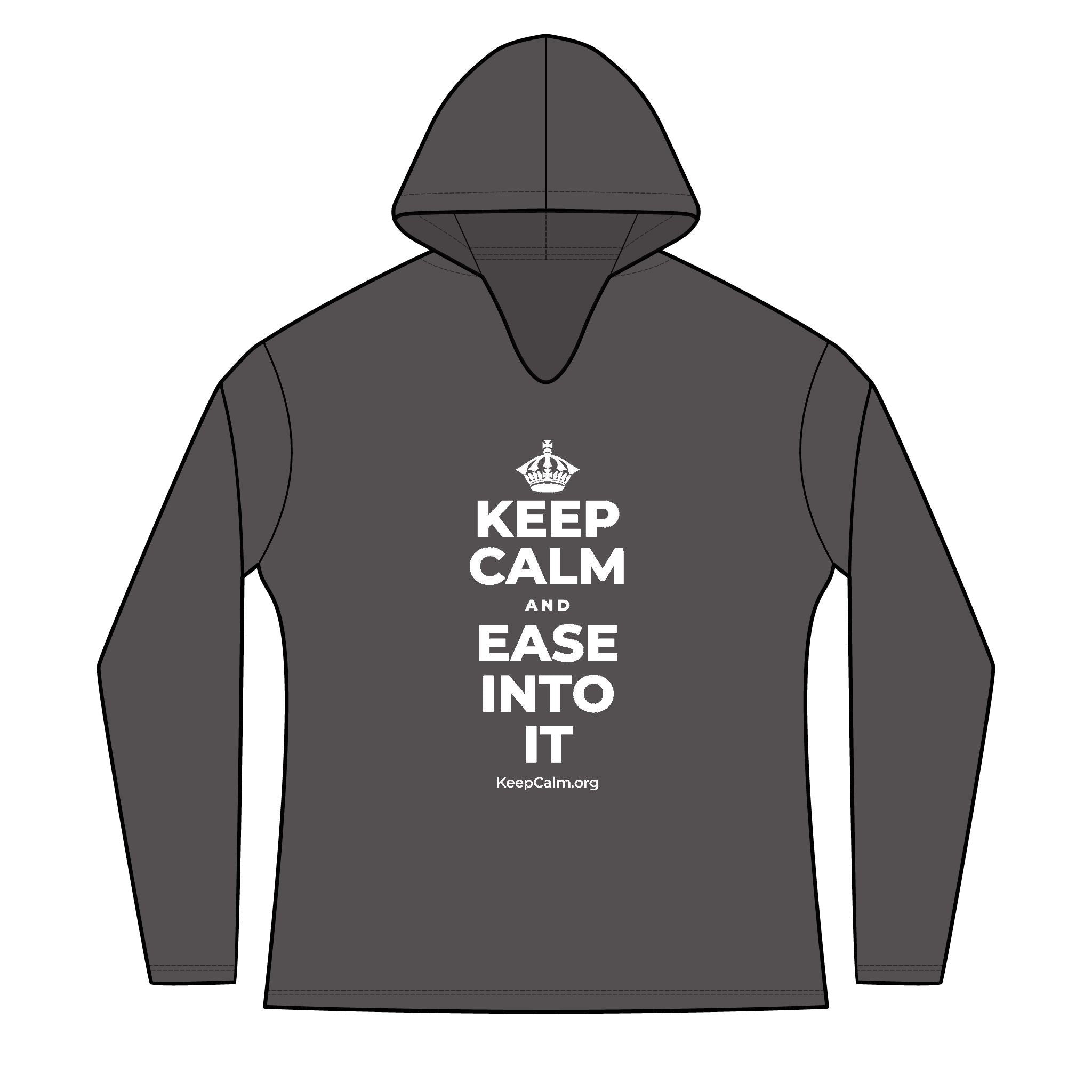 KEEP CALM AND EASE INTO IT Women's Long Sleeve Hoodie