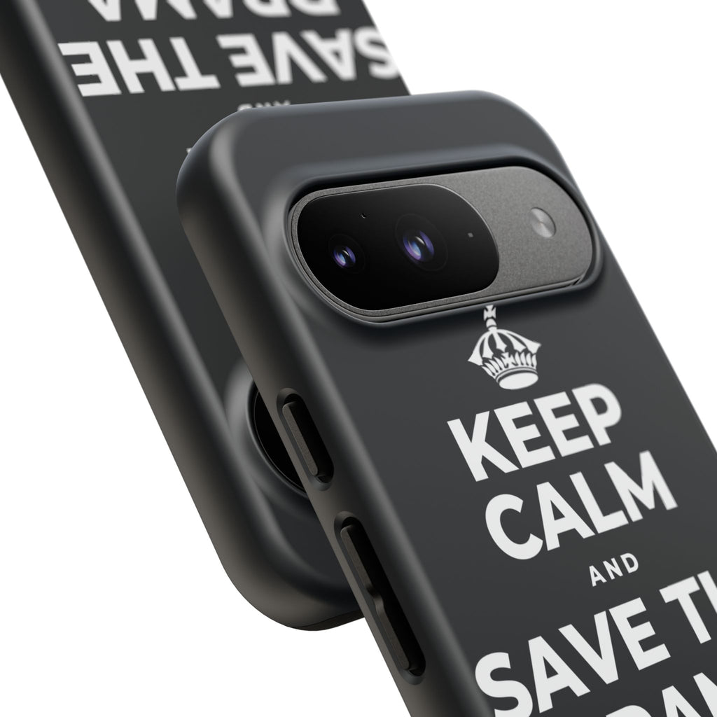 KEEP CALM AND SAVE THE DRAMA FOR YOUR 🦙 Phone Case (Dark)