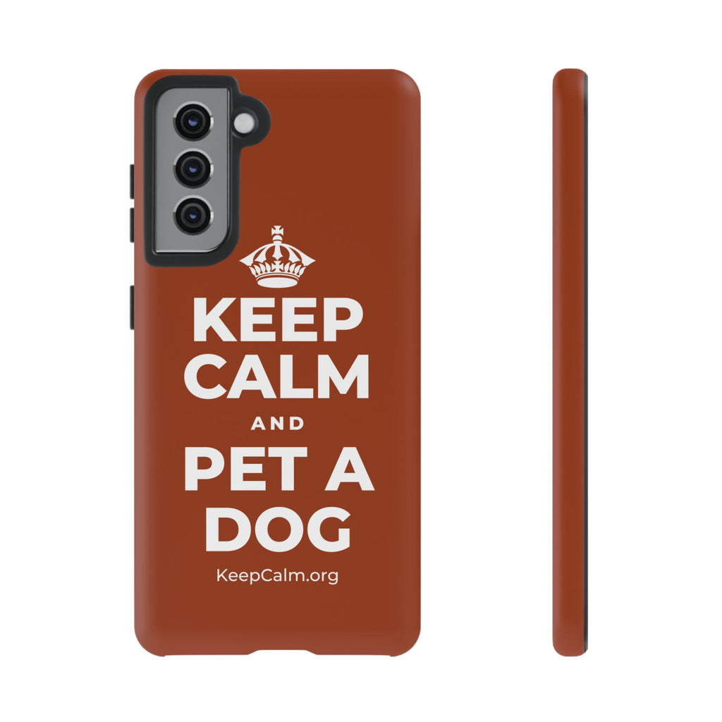 KEEP CALM AND PET A DOG Phone Case