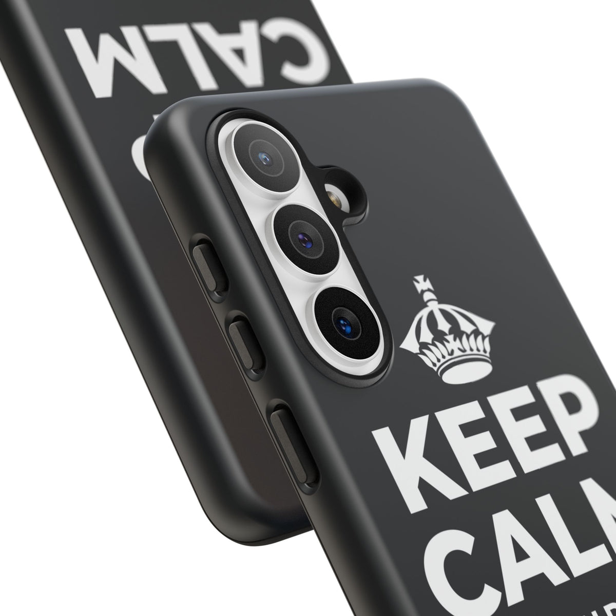 KEEP CALM AND 🐝 😄 Phone Case (Dark)