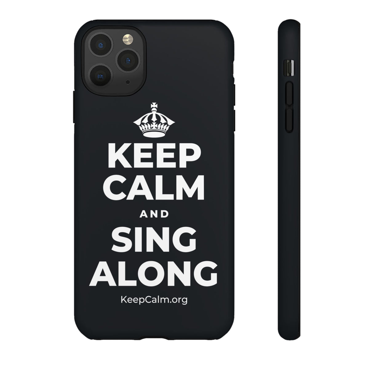 KEEP CALM AND SING ALONG Phone Case (Dark)