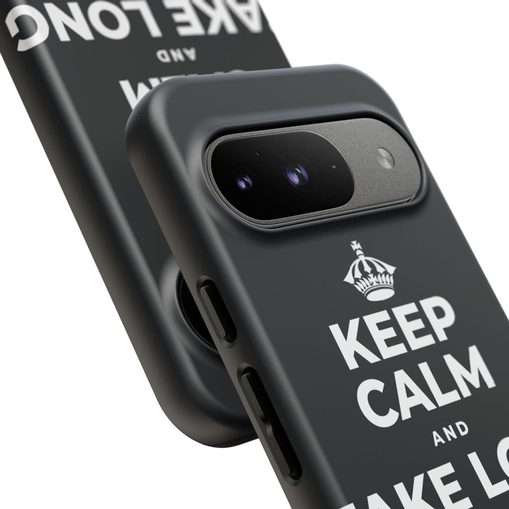 KEEP CALM AND TAKE LONG WALKS ON THE BEACH Phone Case (Dark)