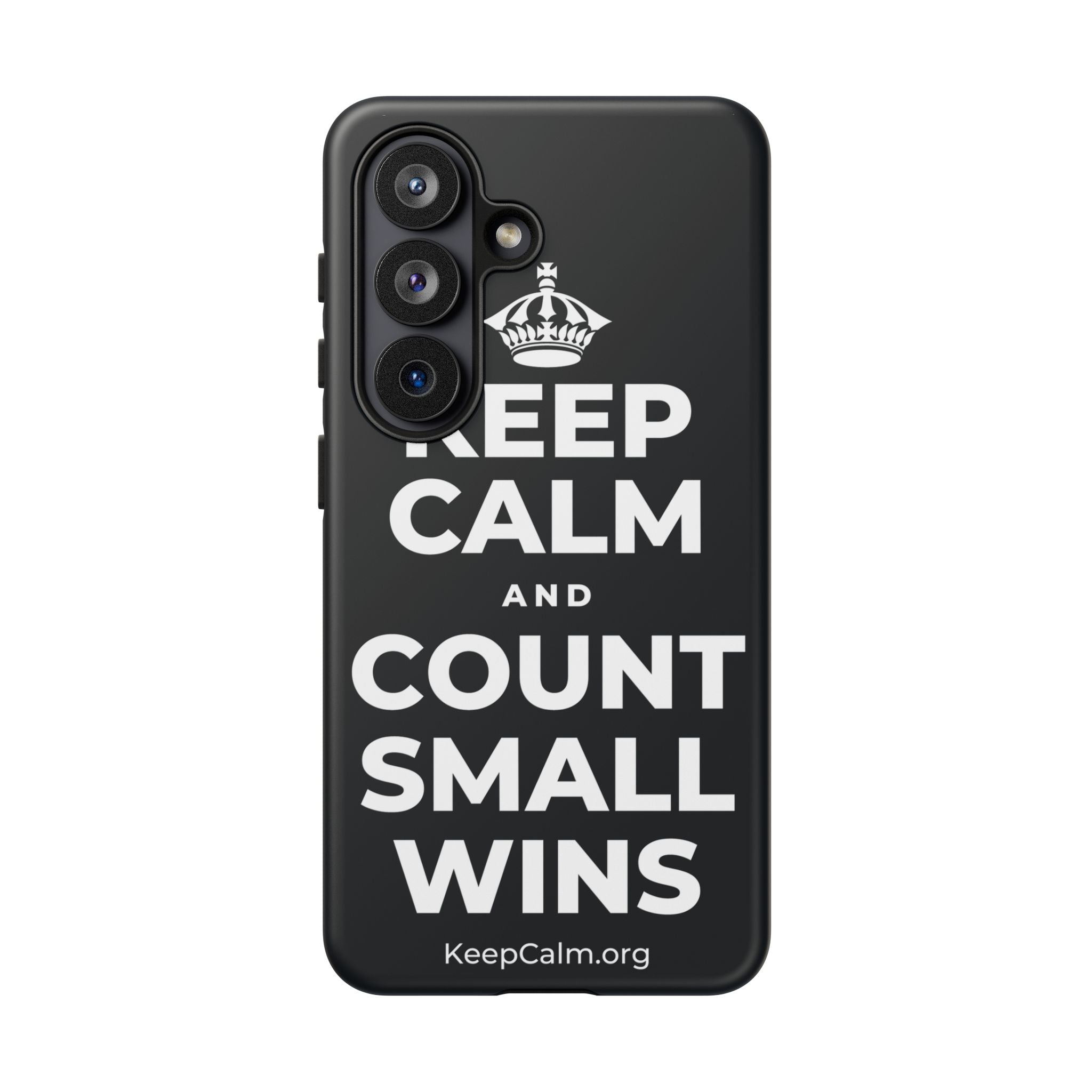 KEEP CALM AND COUNT SMALL WINS Phone Case (Dark)