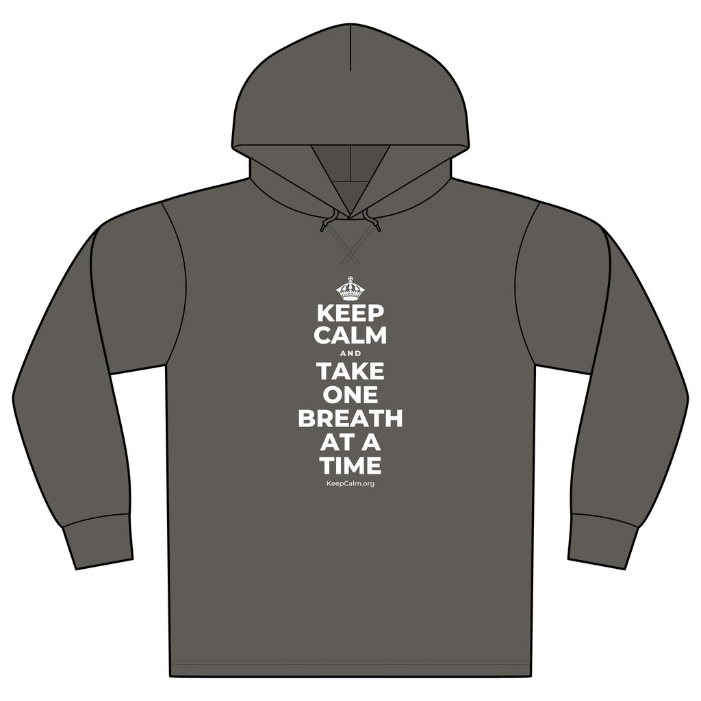 KEEP CALM AND TAKE ONE BREATH AT A TIME Organic Hoodie Tee