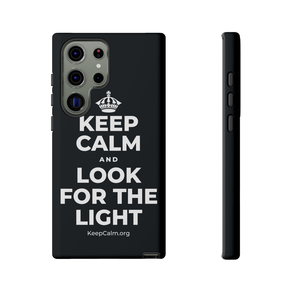KEEP CALM AND LOOK FOR THE LIGHT Phone Case (Dark)