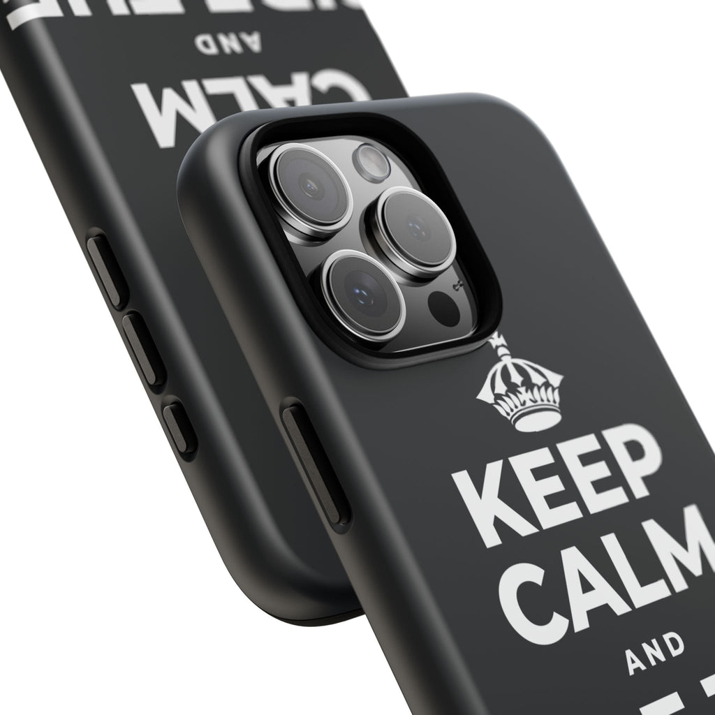 KEEP CALM AND RIDE THE WAVE Phone Case (Dark)