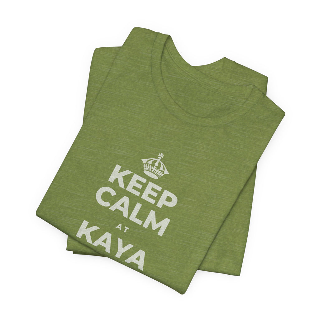 KEEP CALM AT KAYA MONG MATUTO NG KAHIT ANO T-Shirt (Baby Blue–Silver)