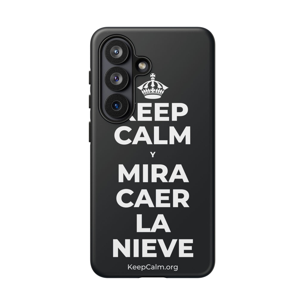 KEEP CALM Y MIRA CAER LA NIEVE Phone Case (Dark)