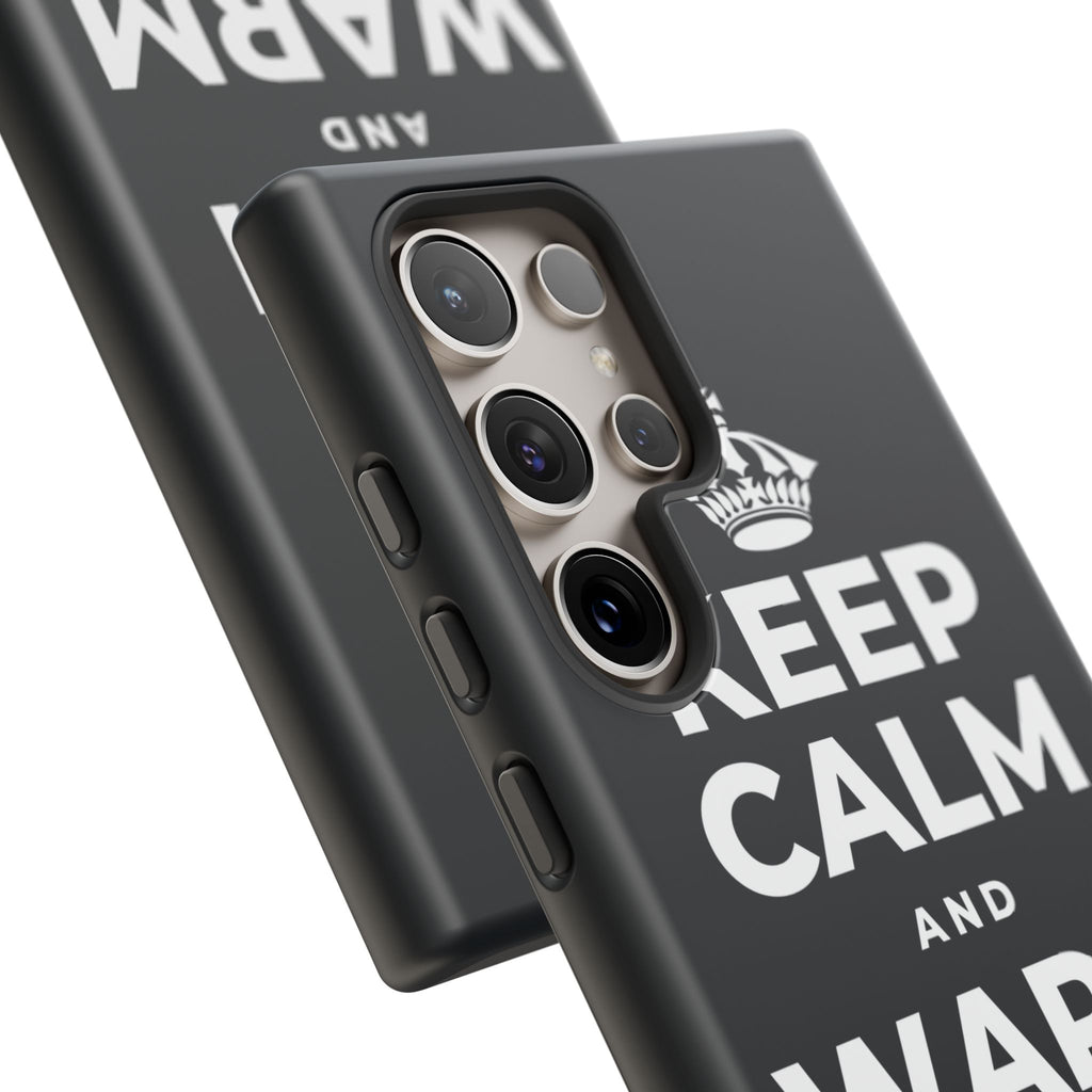 KEEP CALM AND WARM YOUR HANDS Phone Case (Dark)
