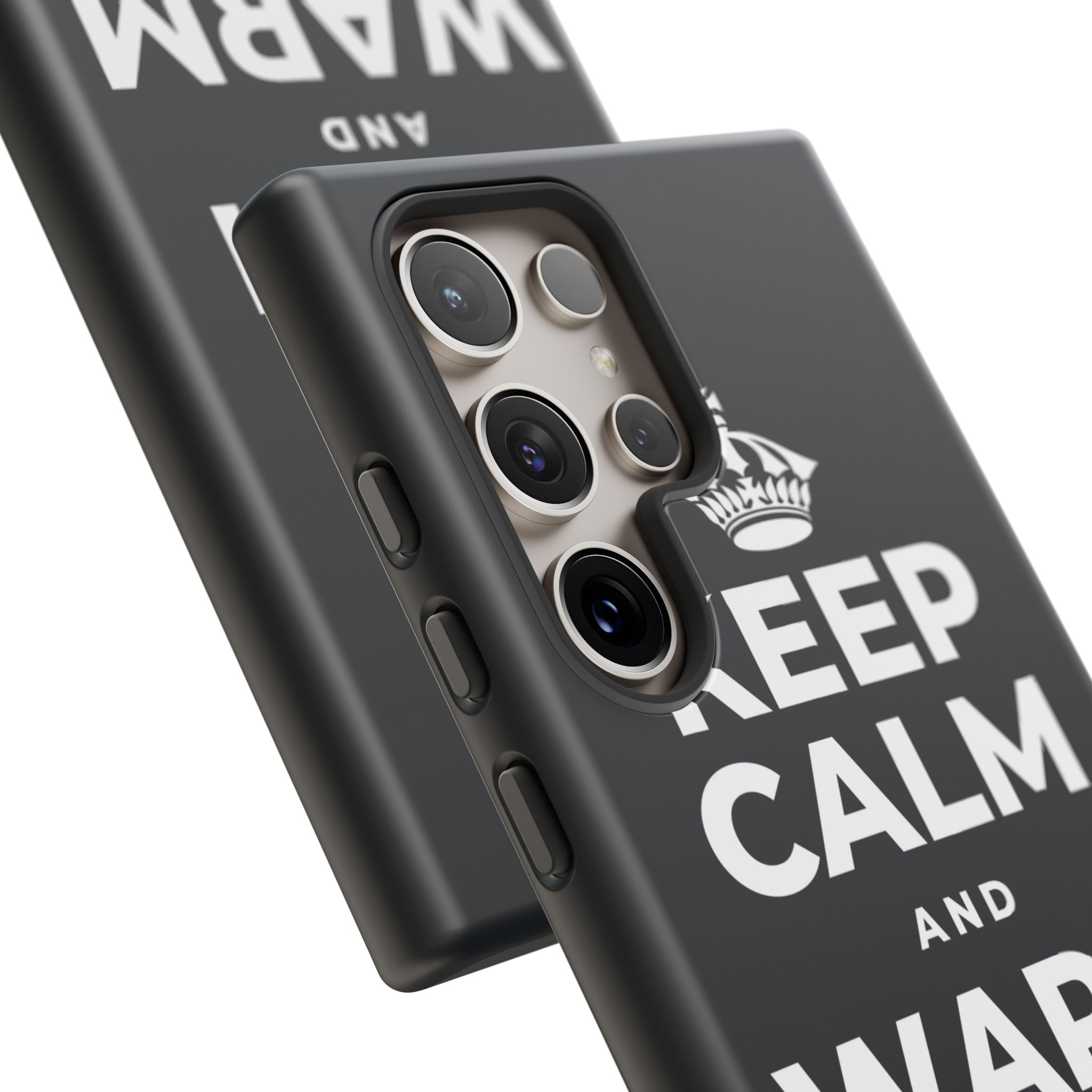 KEEP CALM AND WARM YOUR HANDS Phone Case (Dark)