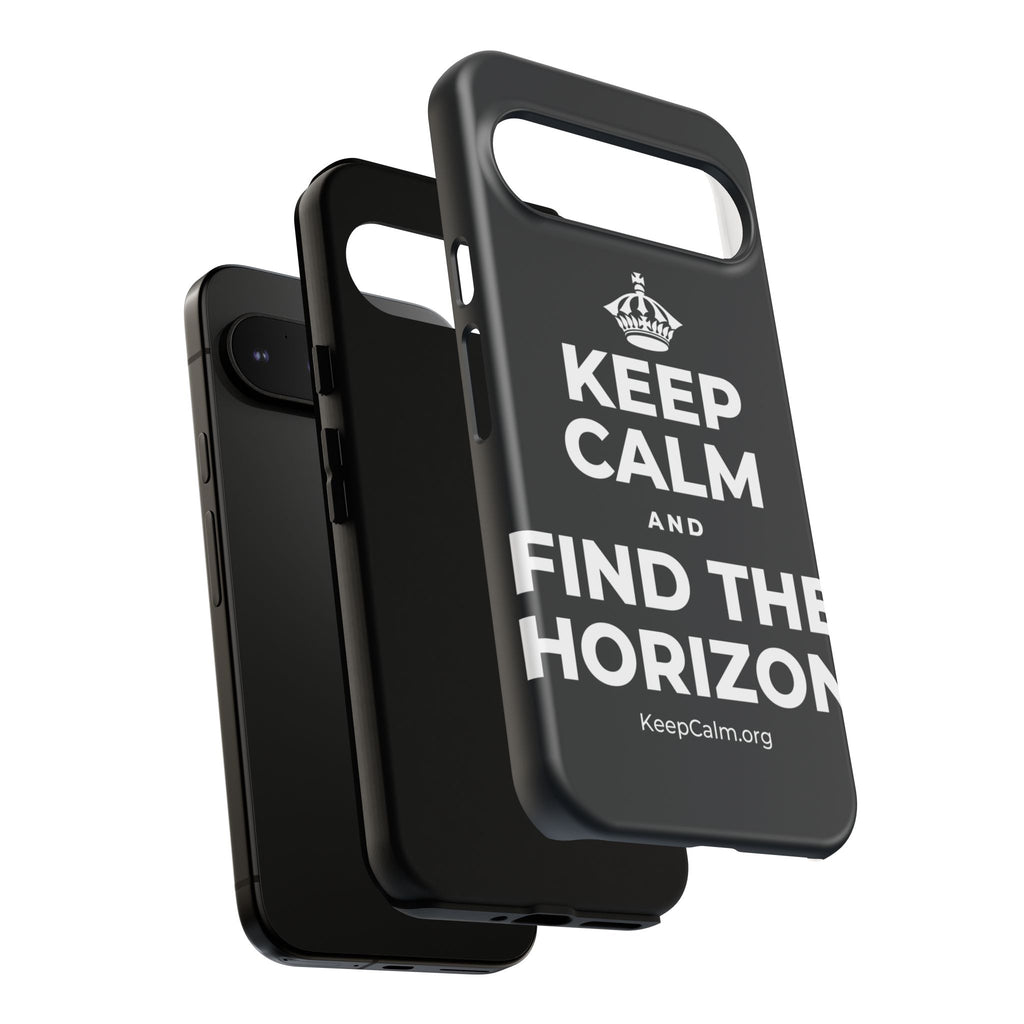KEEP CALM AND FIND THE HORIZON Phone Case (Dark)