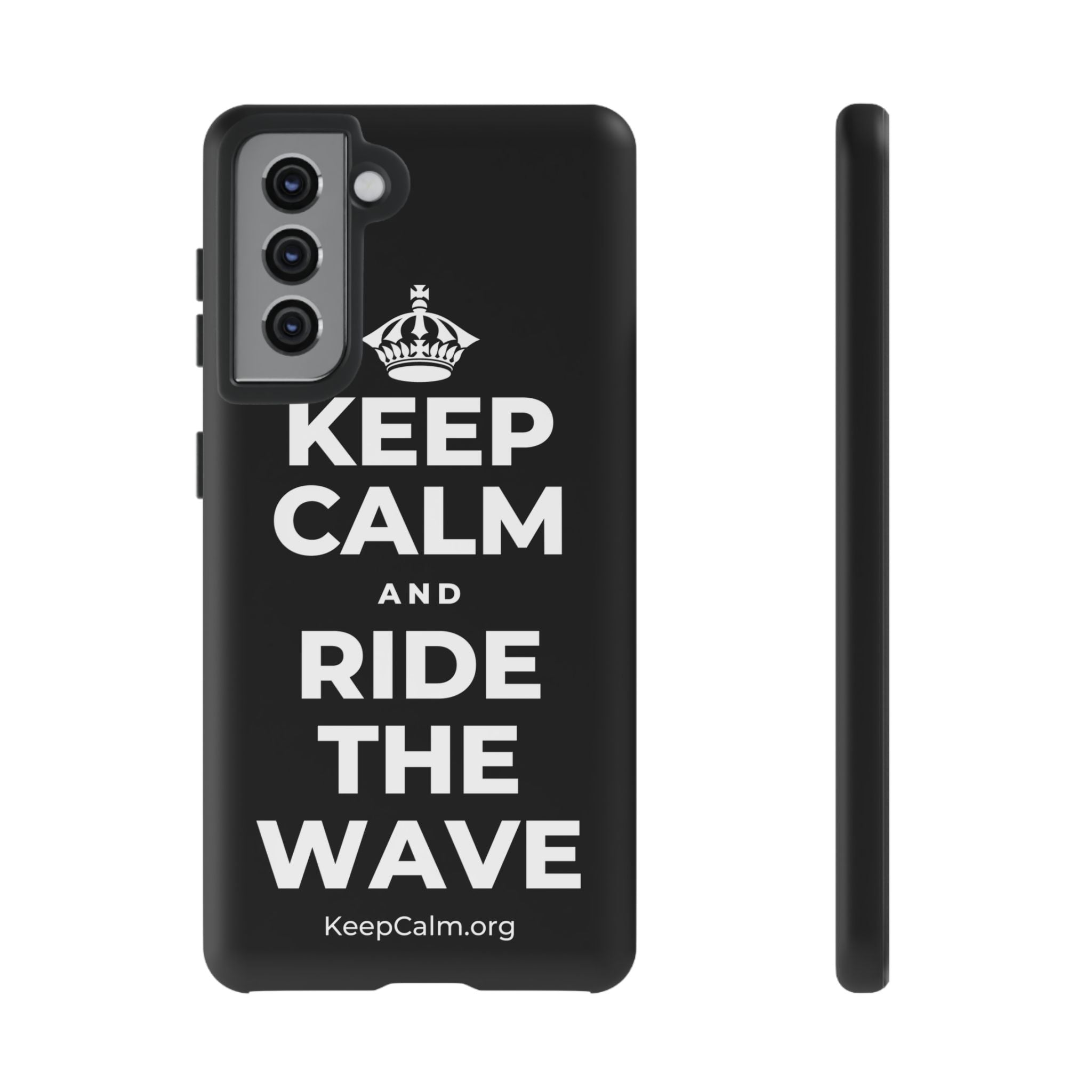 KEEP CALM AND RIDE THE WAVE Phone Case