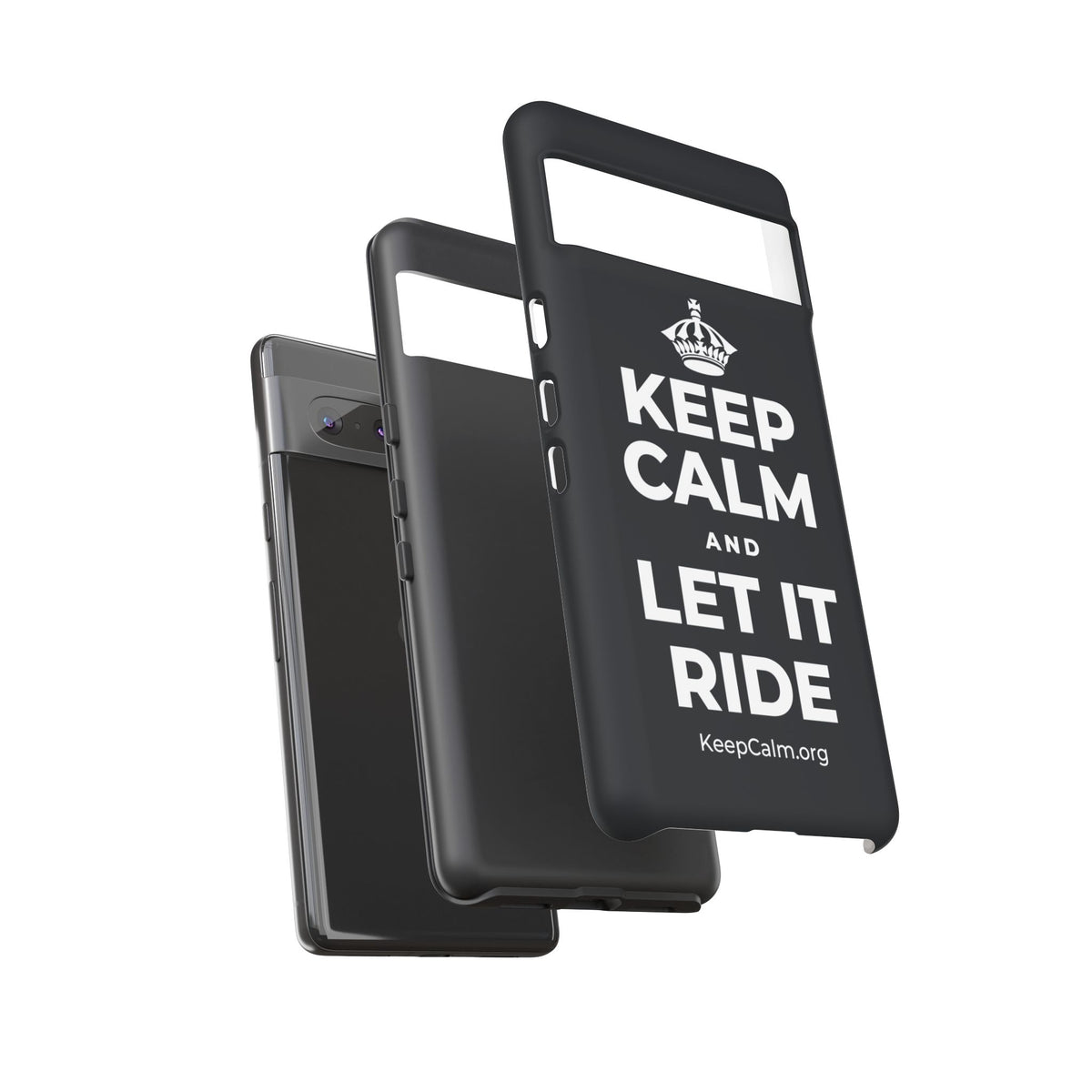 KEEP CALM AND LET IT RIDE Phone Case (Dark)