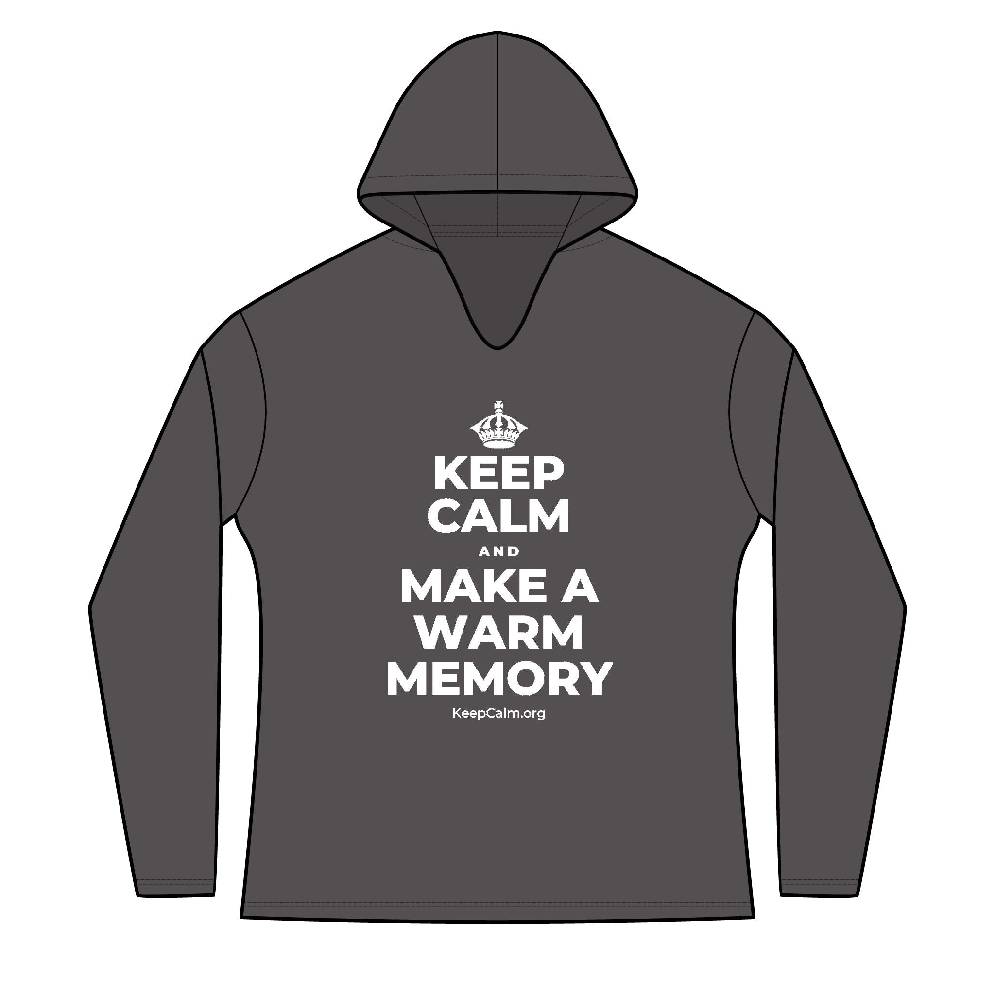 KEEP CALM AND MAKE A WARM MEMORY Women's Long Sleeve Hoodie