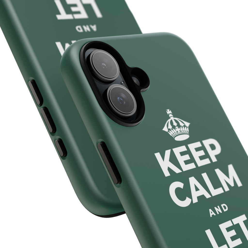 KEEP CALM AND LET PEOPLE IN Phone Case
