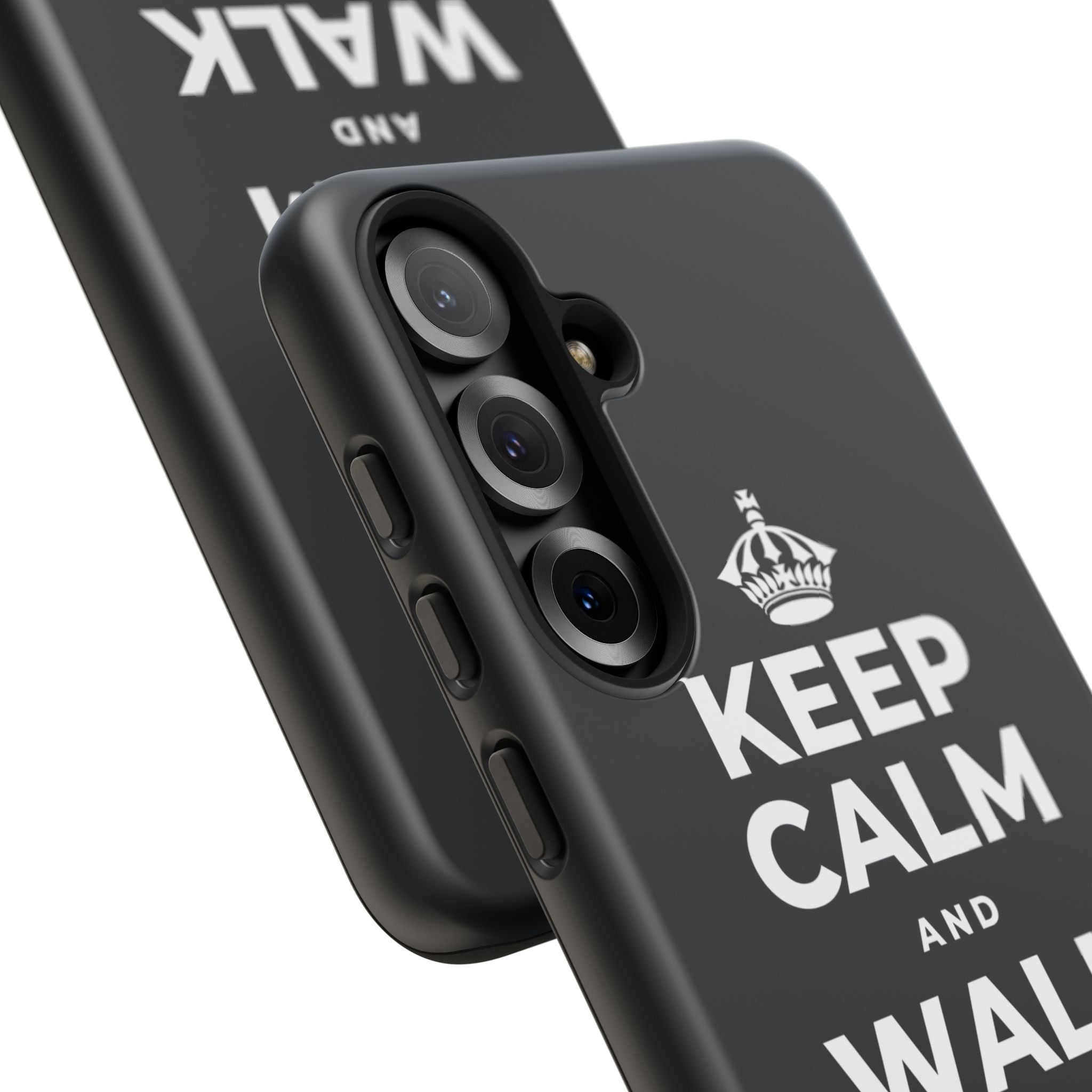 KEEP CALM AND WALK AND LISTEN Phone Case (Dark)