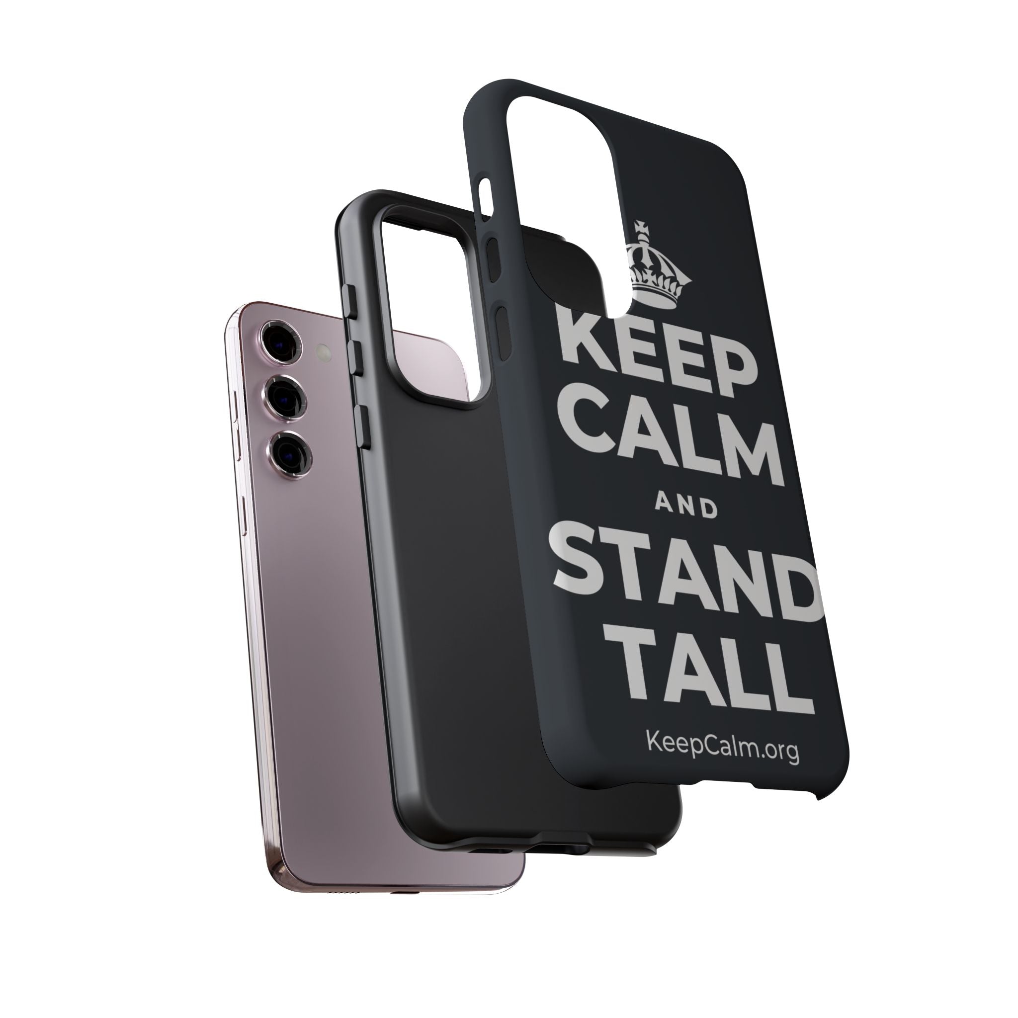 KEEP CALM AND STAND TALL Phone Case (Dark)