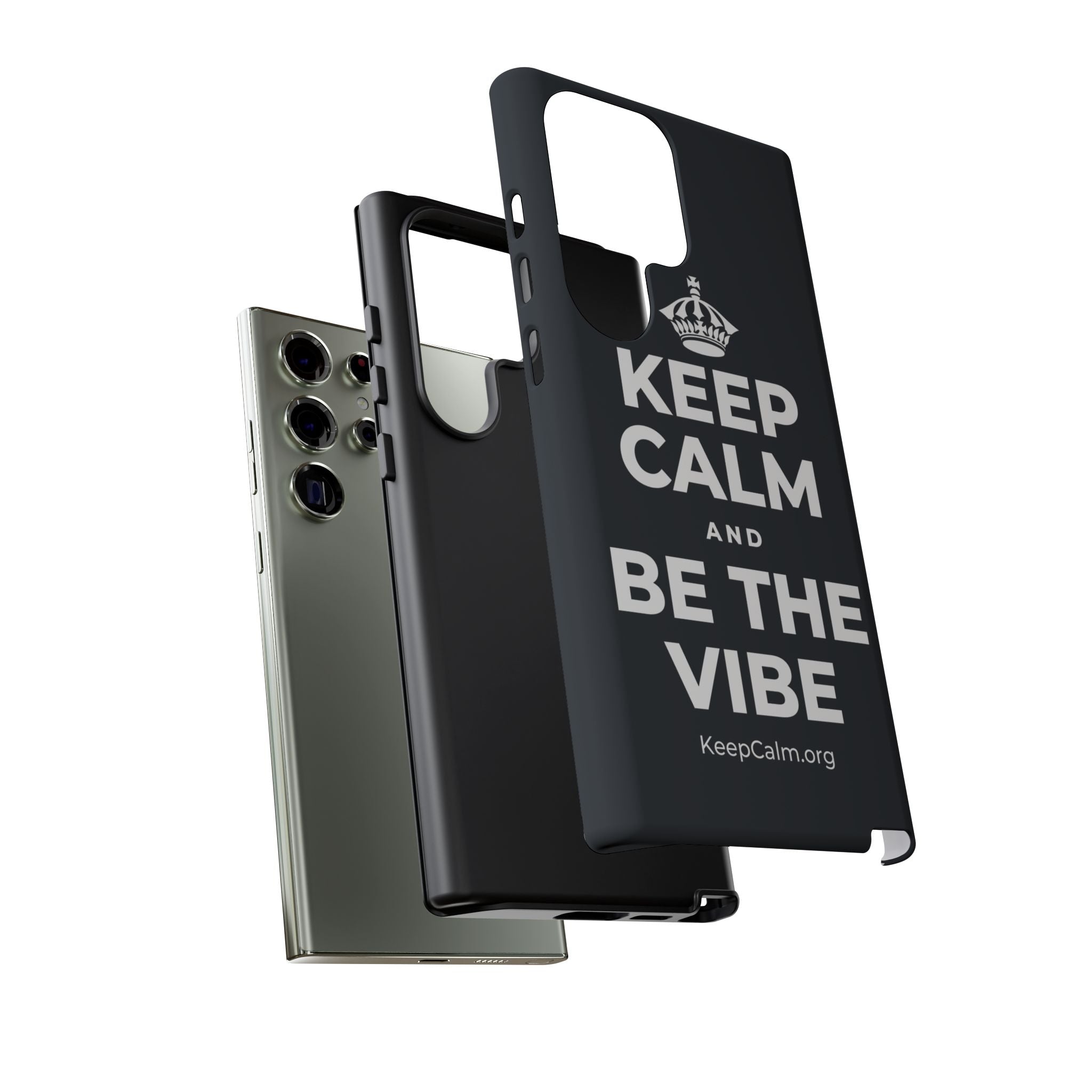 KEEP CALM AND BE THE VIBE Phone Case (Dark)