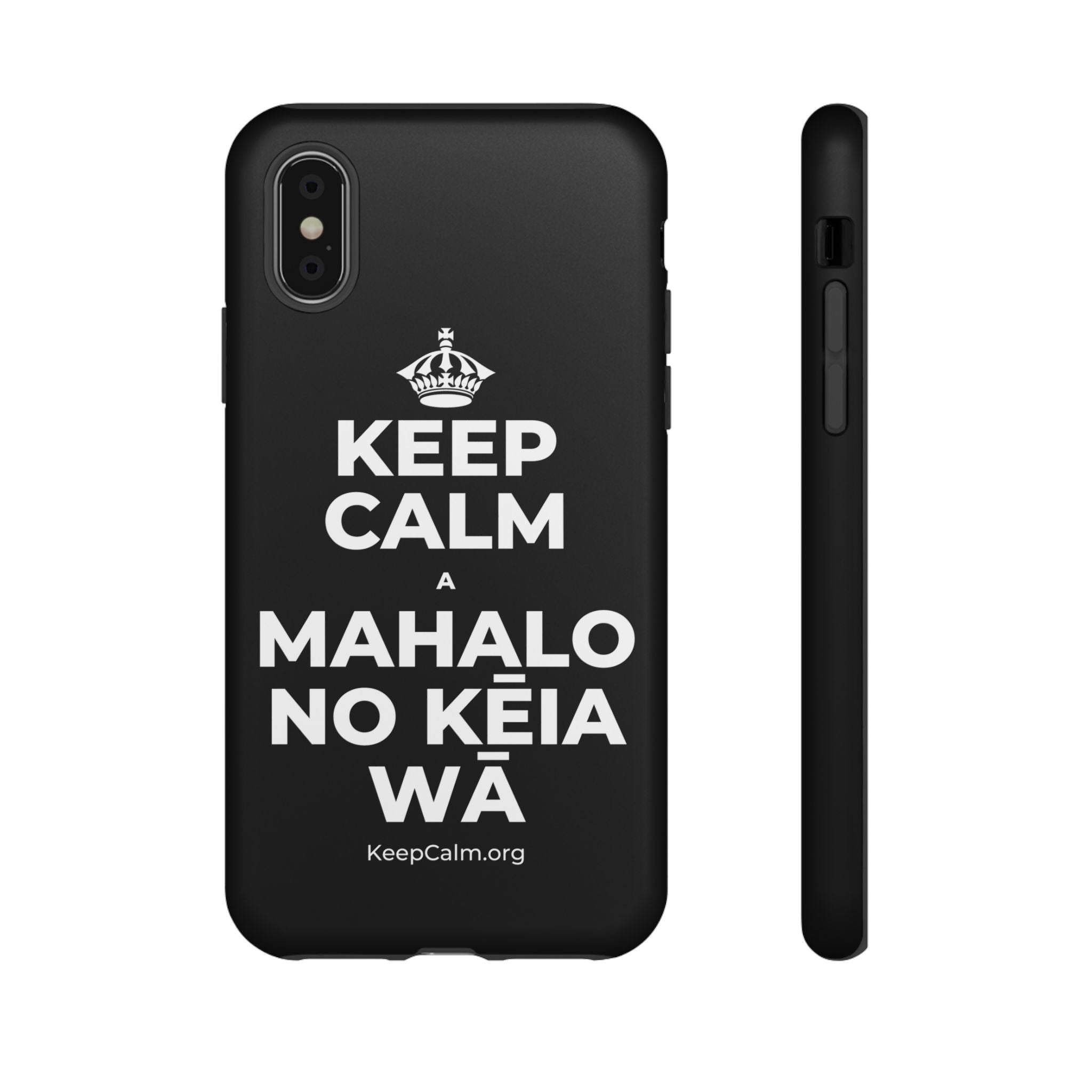 KEEP CALM A MAHALO NO KĒIA WĀ Phone Case