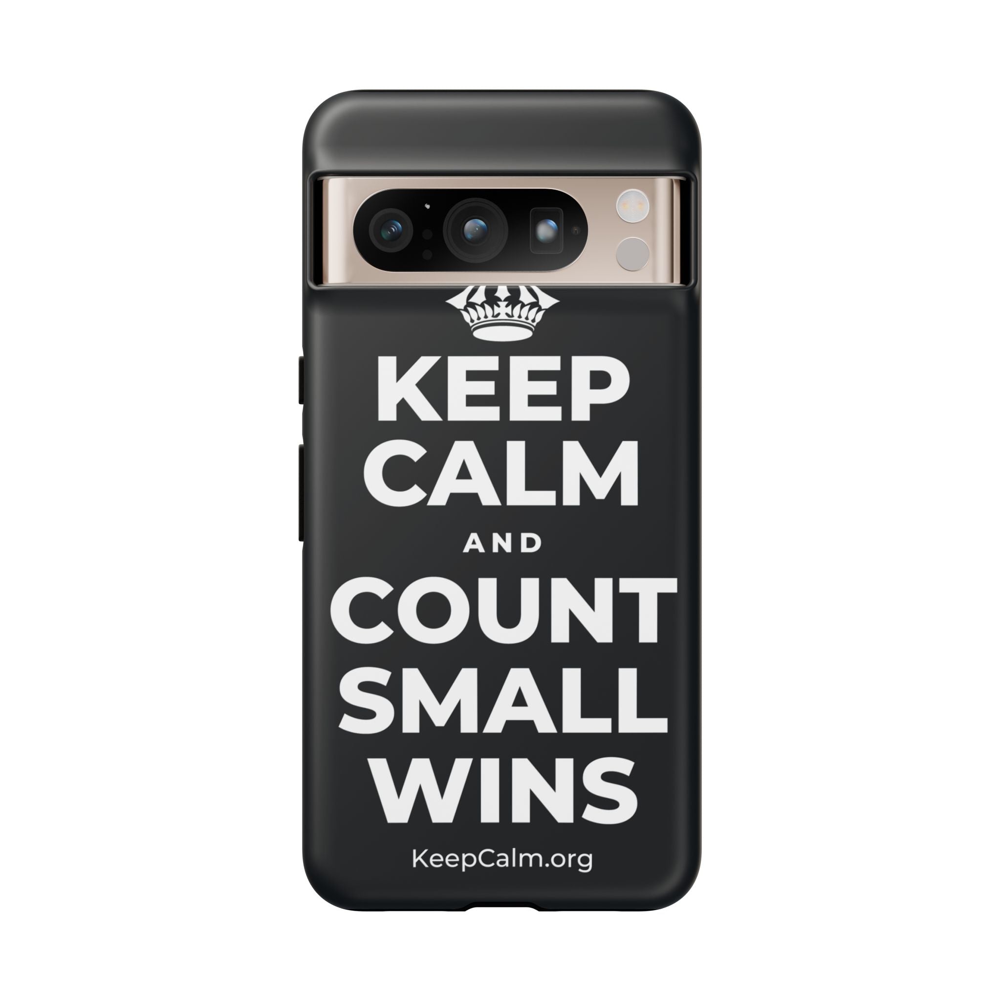 KEEP CALM AND COUNT SMALL WINS Phone Case (Dark)