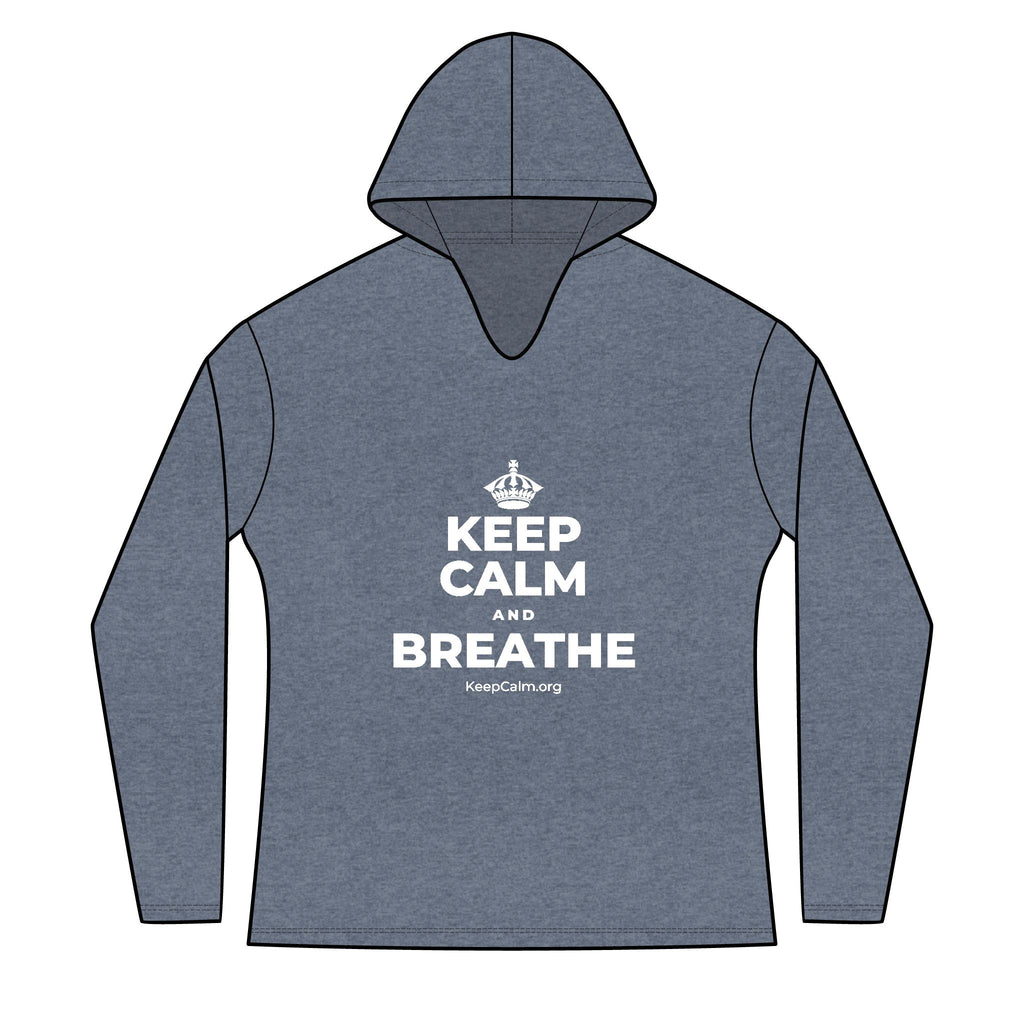 KEEP CALM AND BREATHE Women's Long Sleeve Hoodie