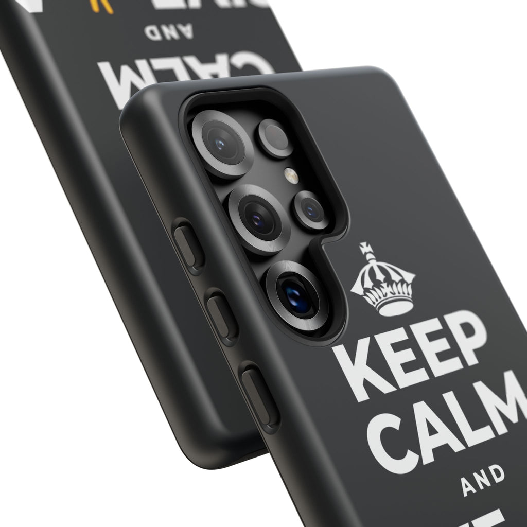 KEEP CALM AND GIVE ✌️ A CHANCE Phone Case (Dark)