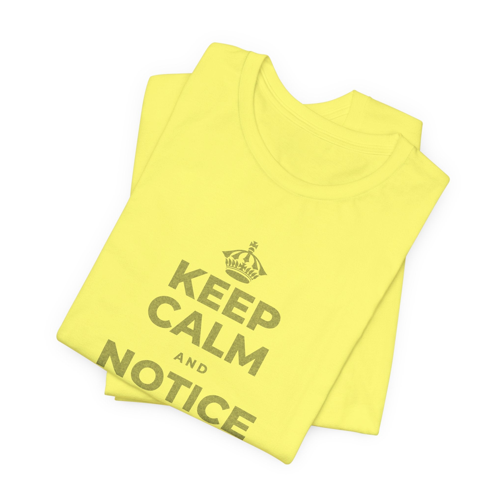 KEEP CALM AND NOTICE YOU'RE SAFE RIGHT NOW T-Shirt (Soft Cream–Heather Mauve)