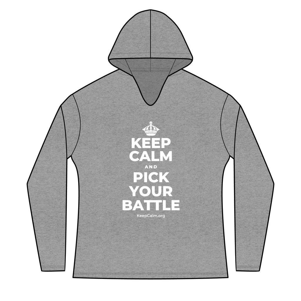KEEP CALM AND PICK YOUR BATTLE Women's Long Sleeve Hoodie