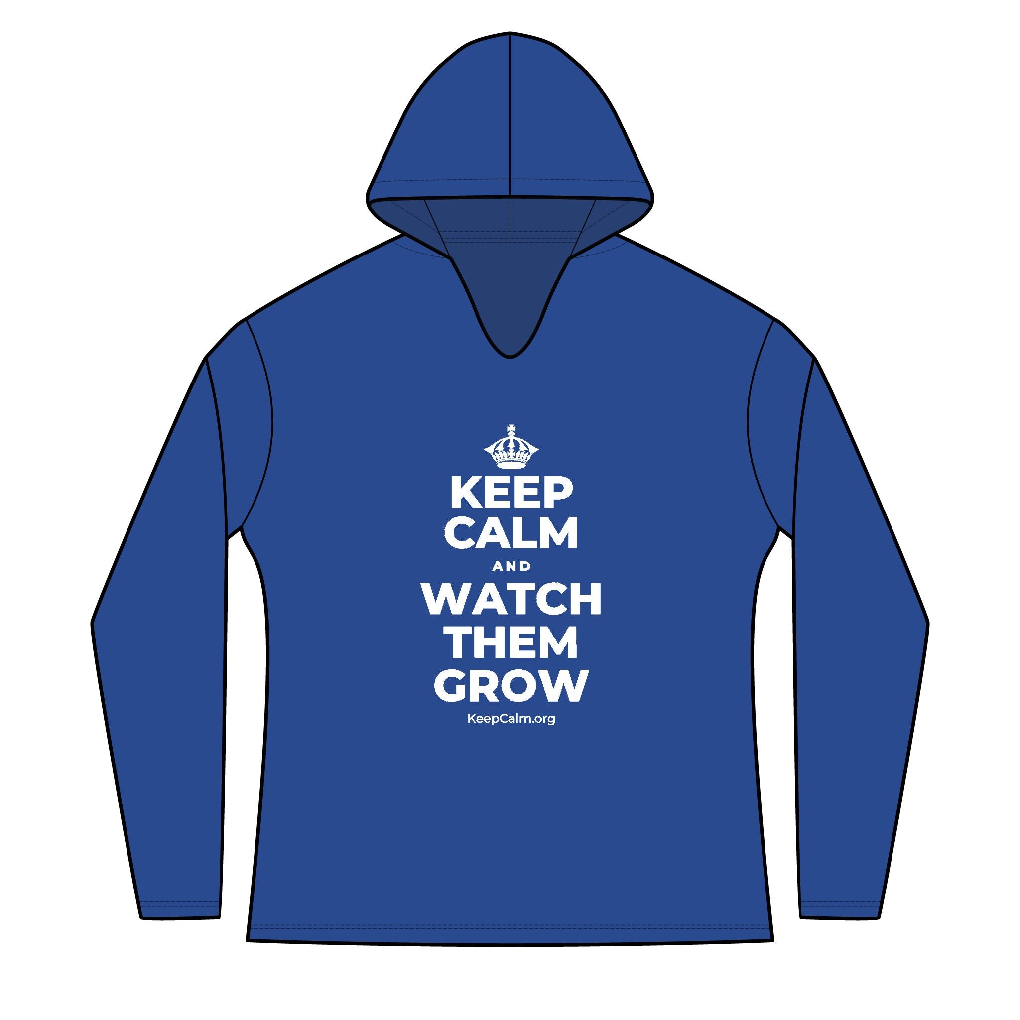 KEEP CALM AND WATCH THEM GROW Women's Long Sleeve Hoodie