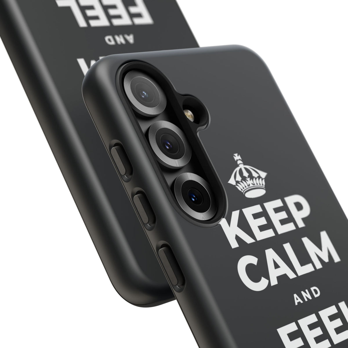 KEEP CALM AND FEEL YOUR FEET Phone Case (Dark)