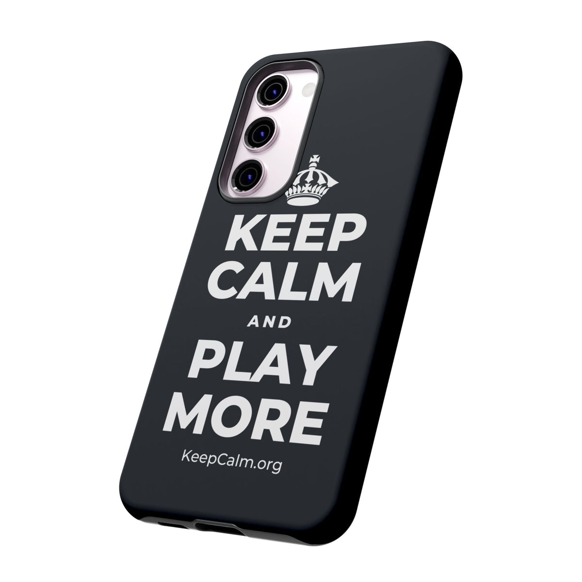 KEEP CALM AND PLAY MORE Phone Case (Dark)
