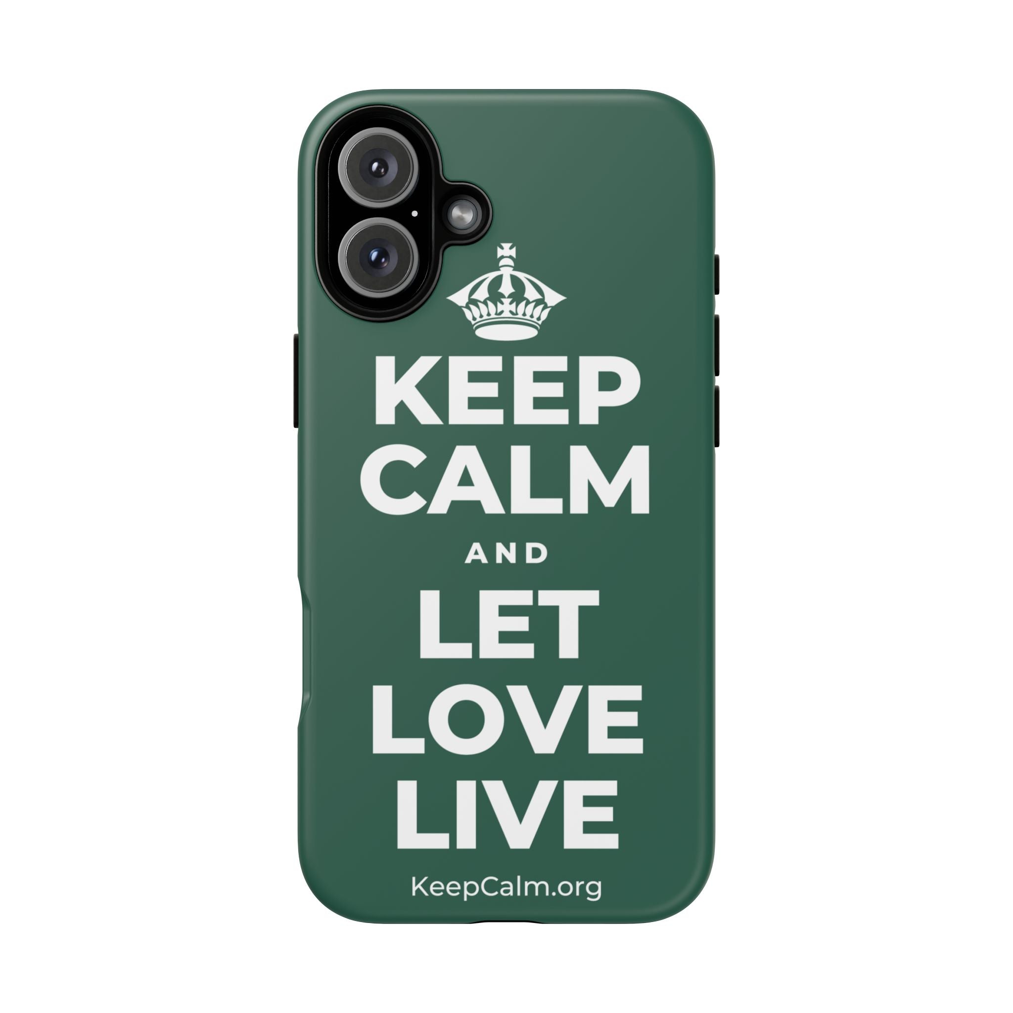 KEEP CALM AND LET LOVE LIVE Phone Case