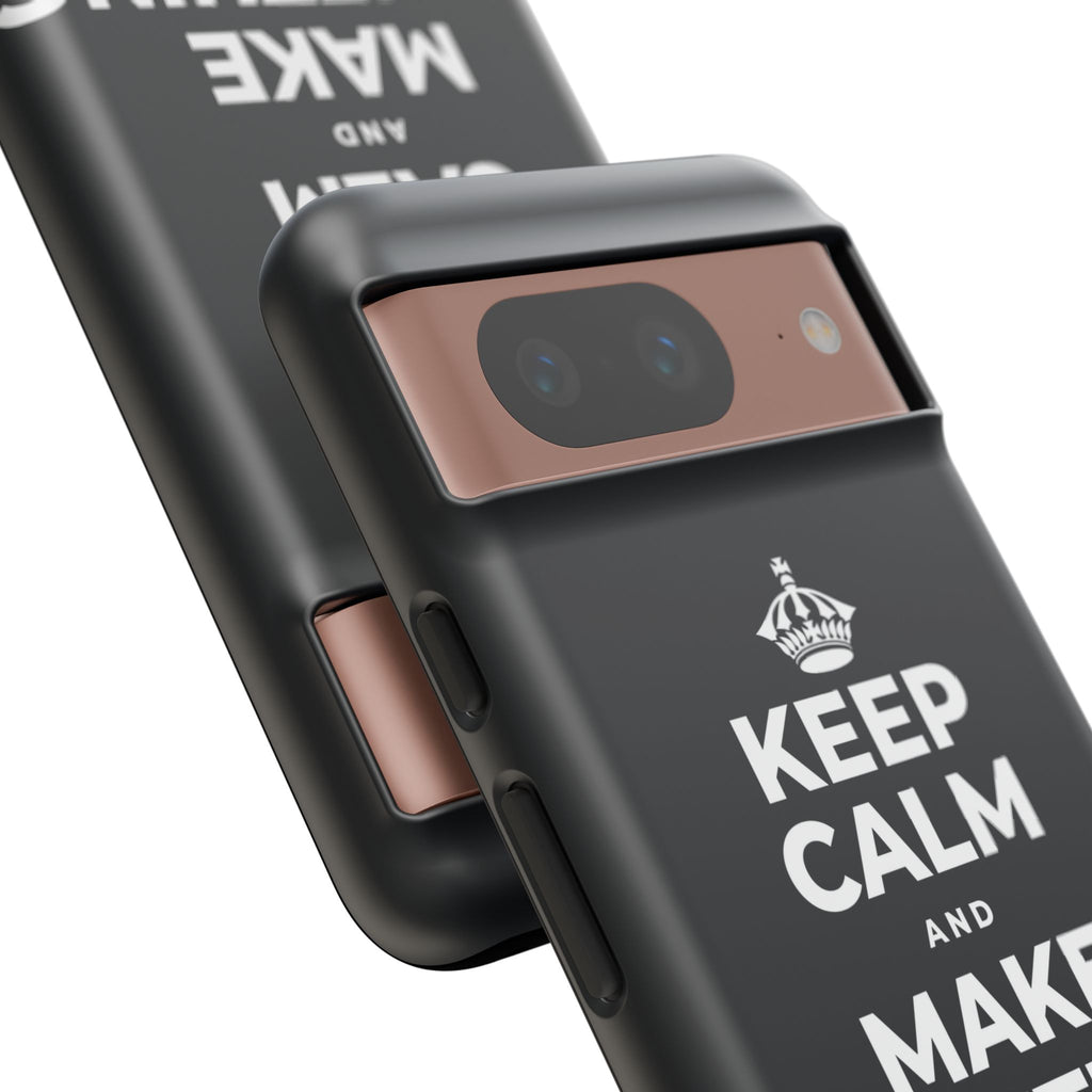 KEEP CALM AND MAKE SOMETHING TODAY Phone Case (Dark)