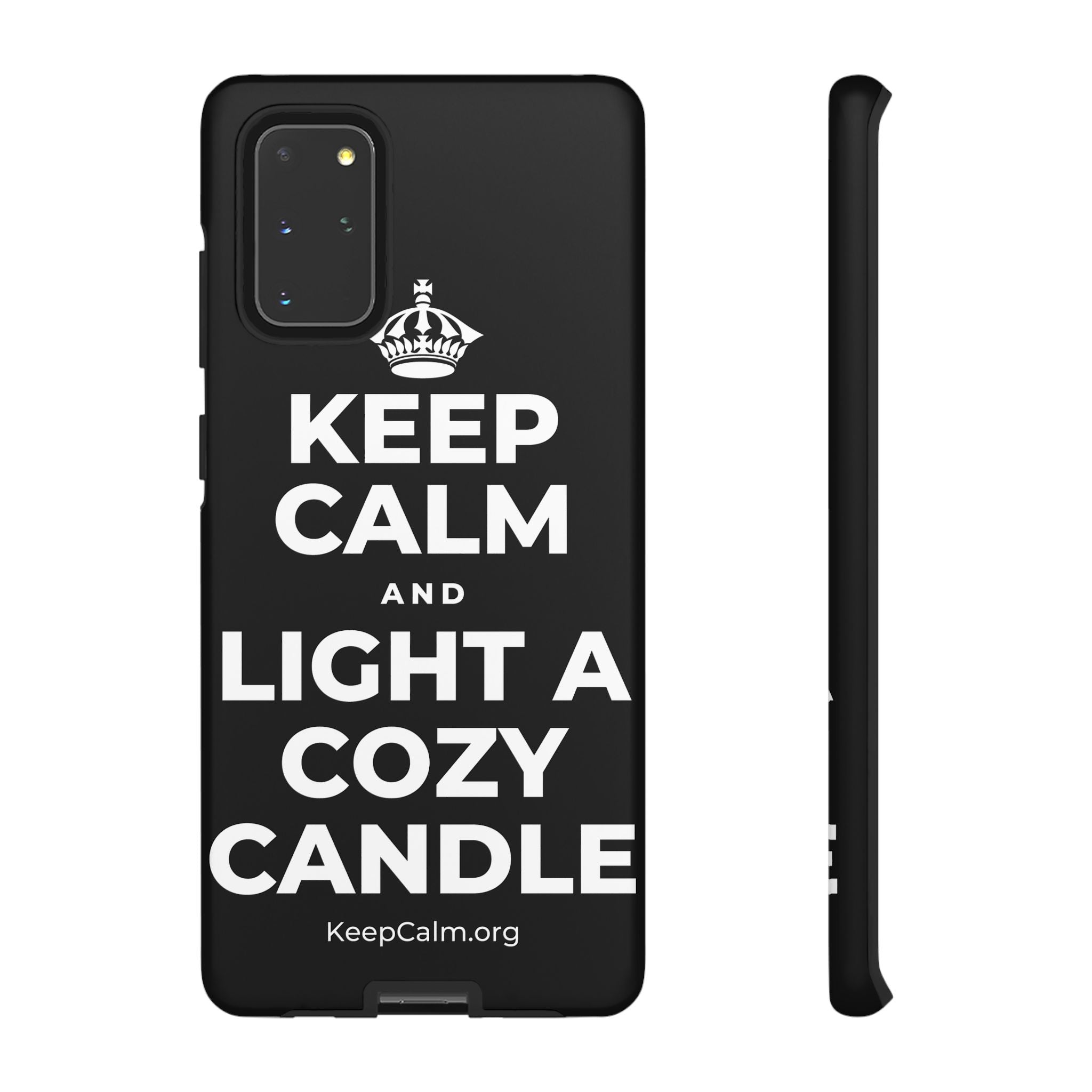 KEEP CALM AND LIGHT A COZY CANDLE Phone Case