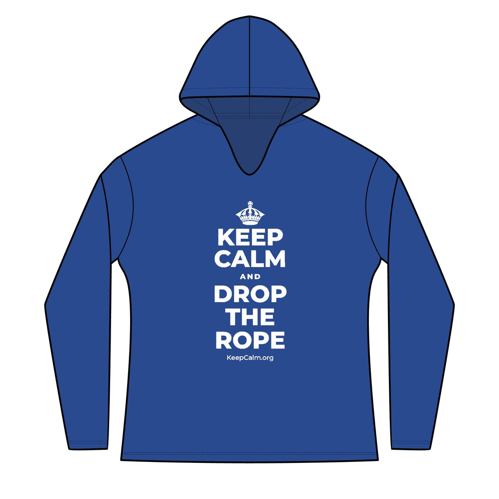 KEEP CALM AND DROP THE ROPE Women's Long Sleeve Hoodie