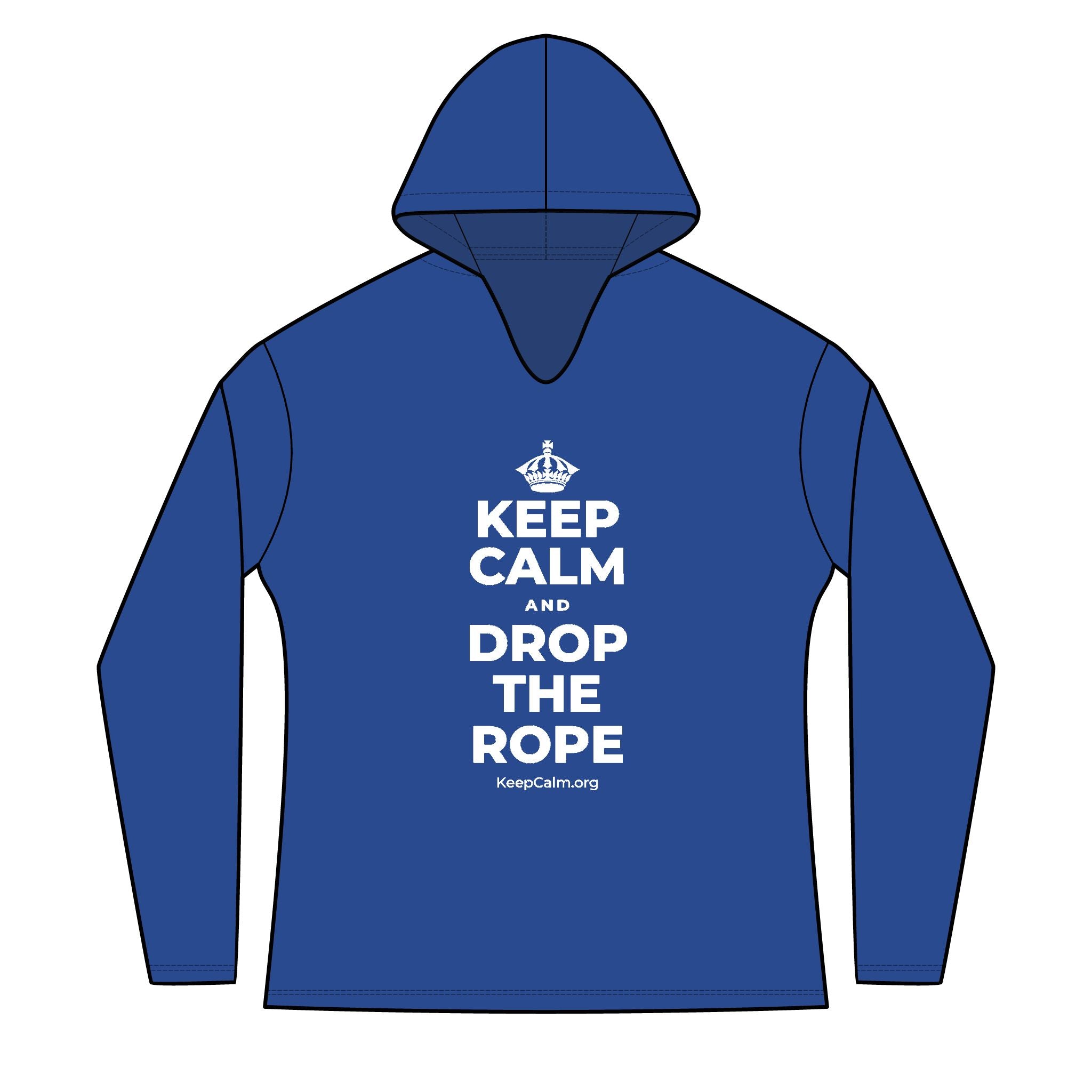 KEEP CALM AND DROP THE ROPE Women's Long Sleeve Hoodie