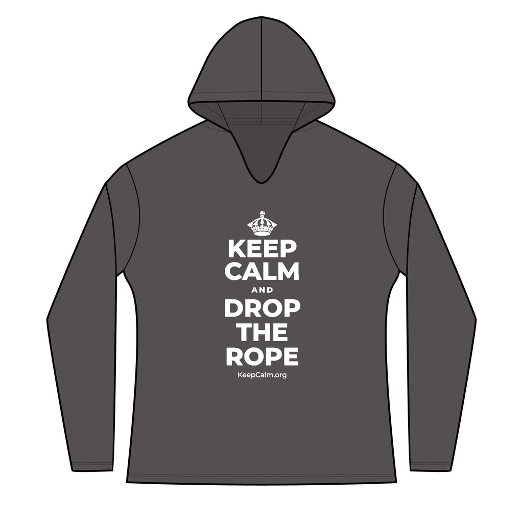 KEEP CALM AND DROP THE ROPE Women's Long Sleeve Hoodie