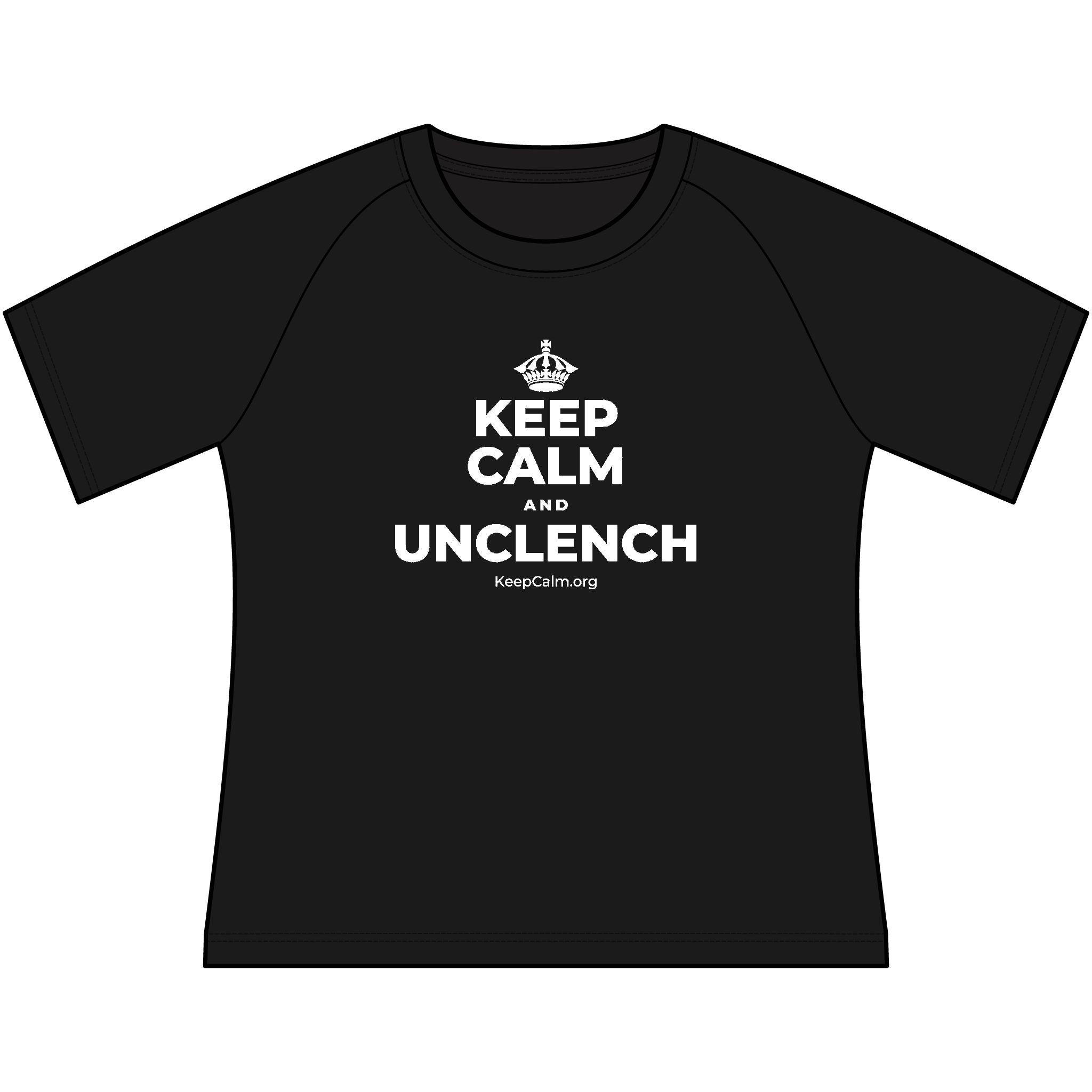 KEEP CALM AND UNCLENCH Women's Raglan Tee