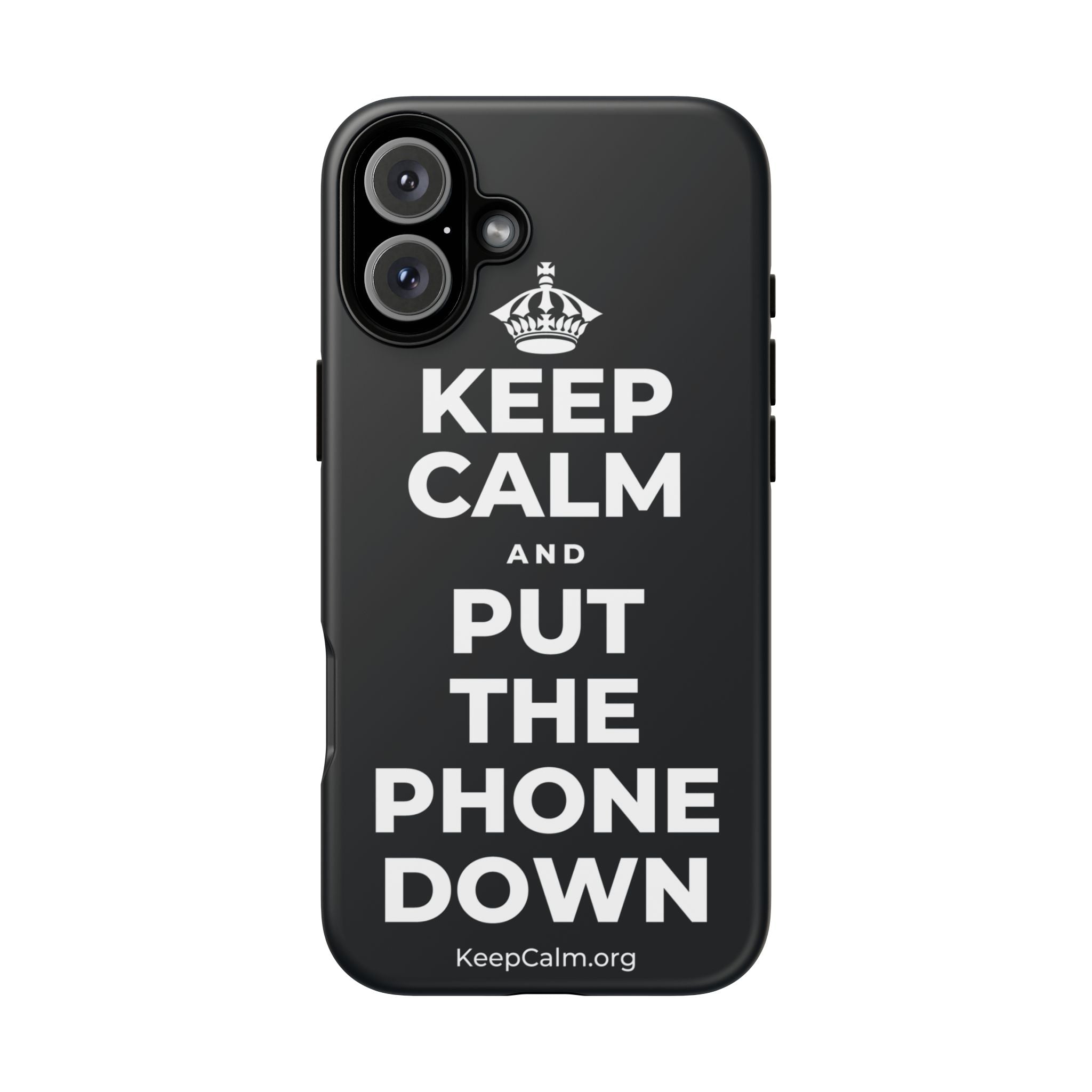 KEEP CALM AND PUT THE PHONE DOWN Phone Case (Dark)