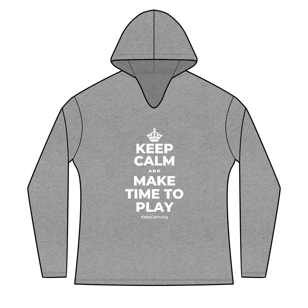 KEEP CALM AND MAKE TIME TO PLAY Women's Long Sleeve Hoodie