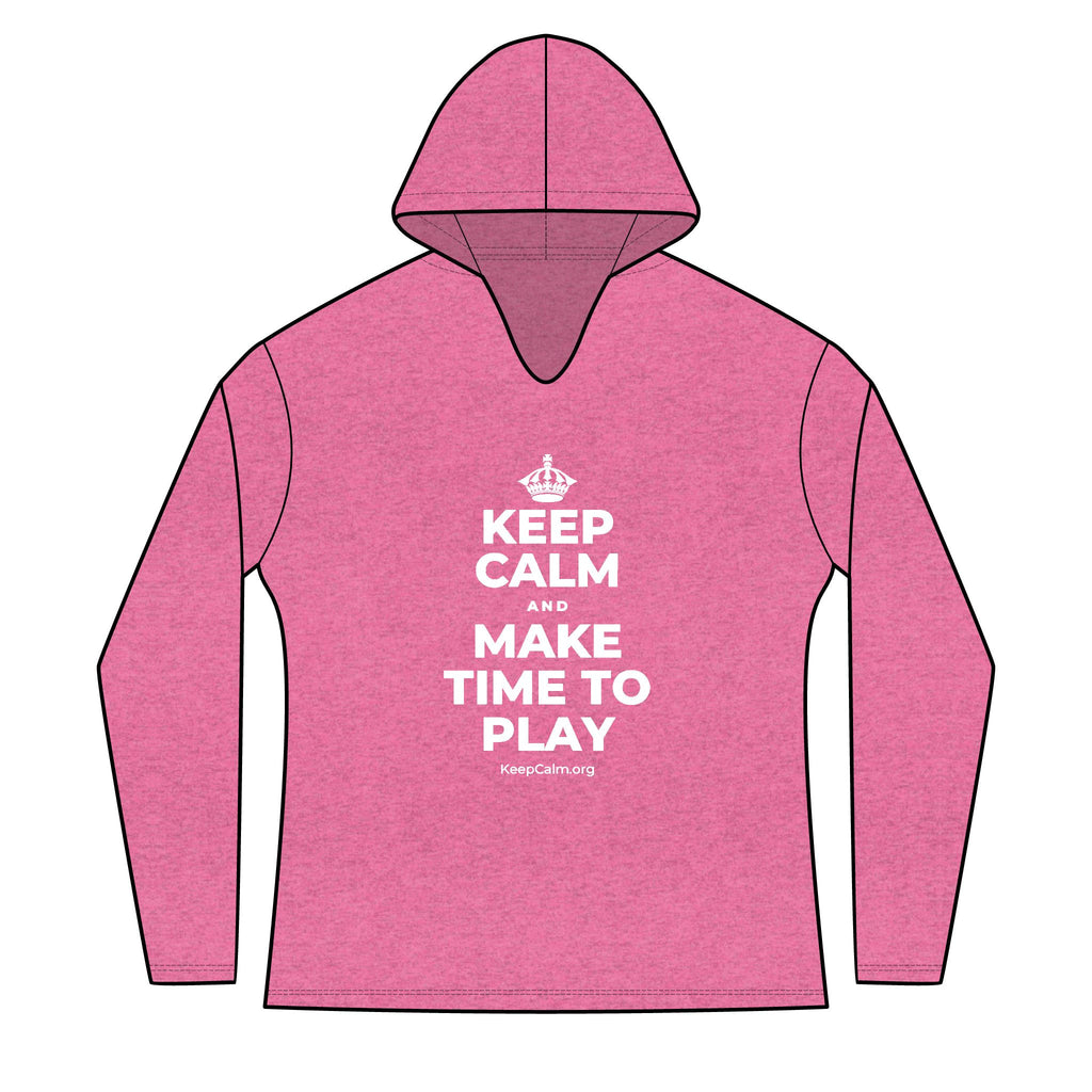 KEEP CALM AND MAKE TIME TO PLAY Women's Long Sleeve Hoodie