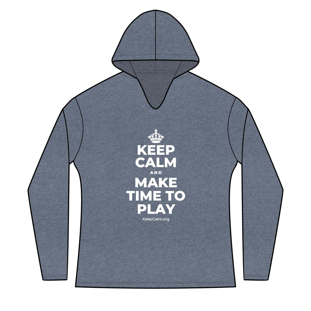 KEEP CALM AND MAKE TIME TO PLAY Women's Long Sleeve Hoodie