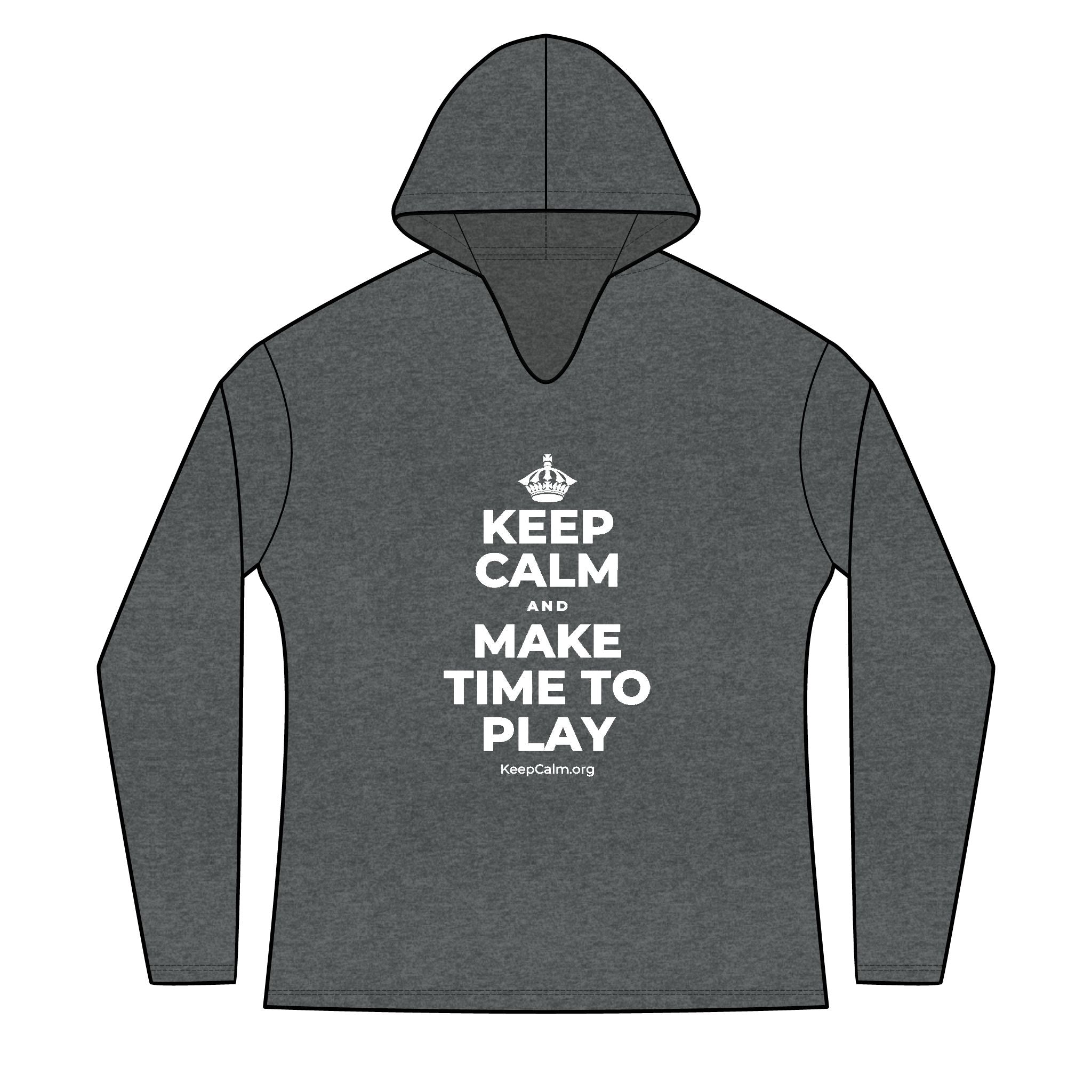 KEEP CALM AND MAKE TIME TO PLAY Women's Long Sleeve Hoodie