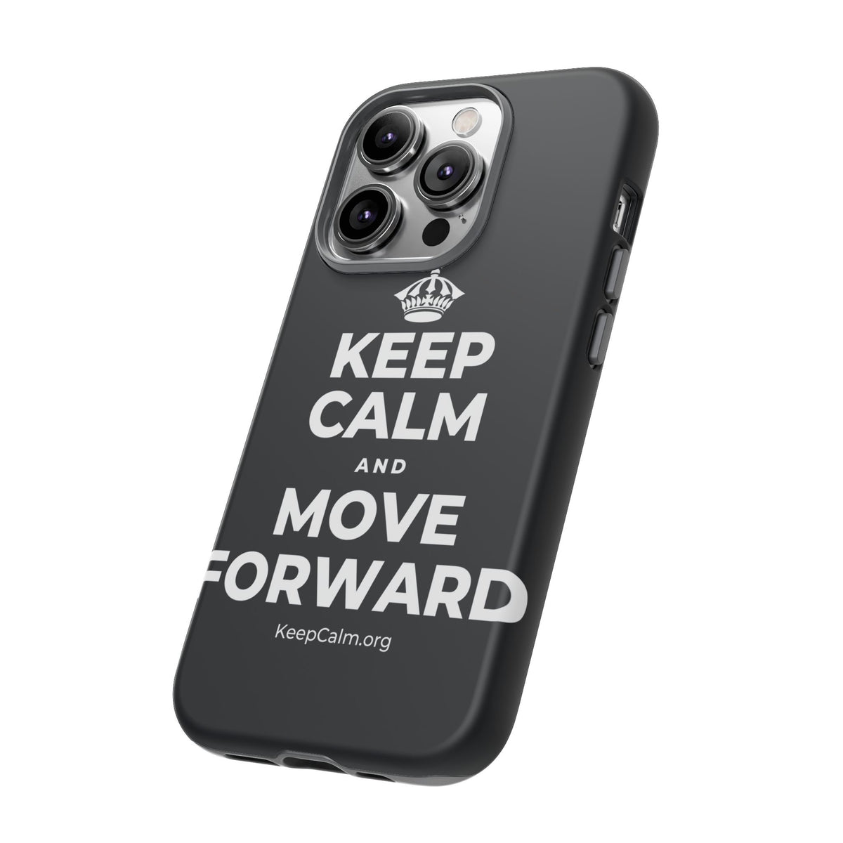 KEEP CALM AND MOVE FORWARD Phone Case (Dark)