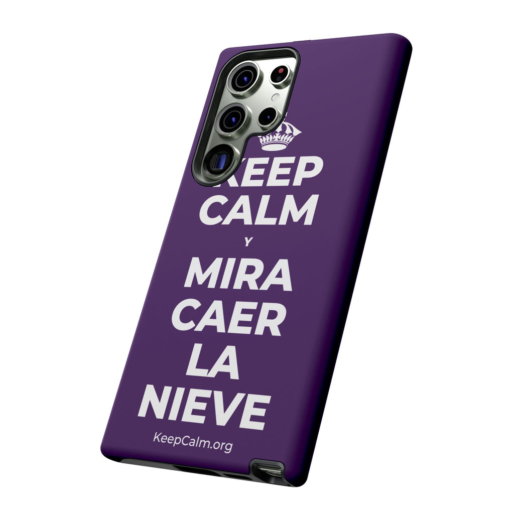 KEEP CALM Y MIRA CAER LA NIEVE Phone Case