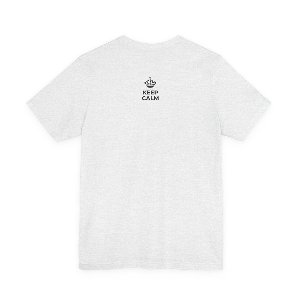 KEEP CALM AND ENJOY THE RIDE T-Shirt (Soft Cream–Heather Mauve)