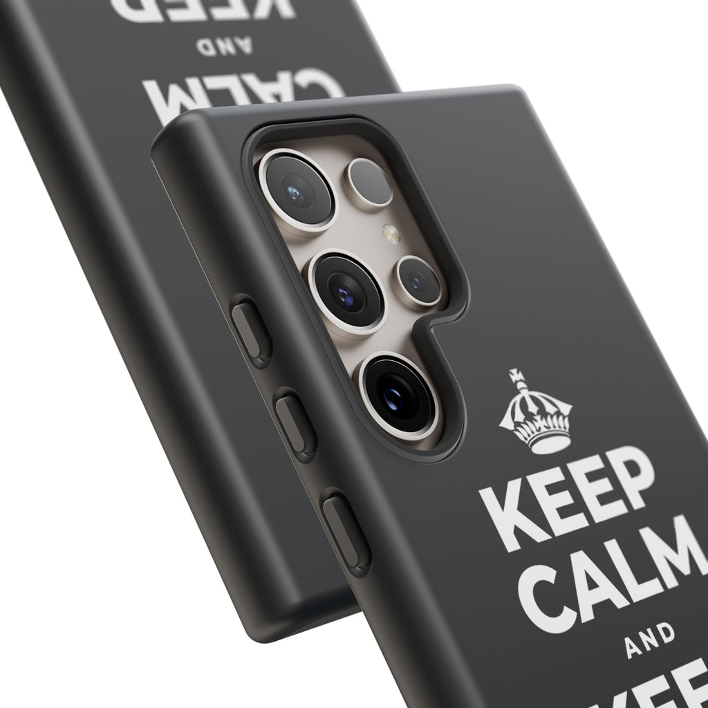 KEEP CALM AND KEEP DREAMING Phone Case (Dark)