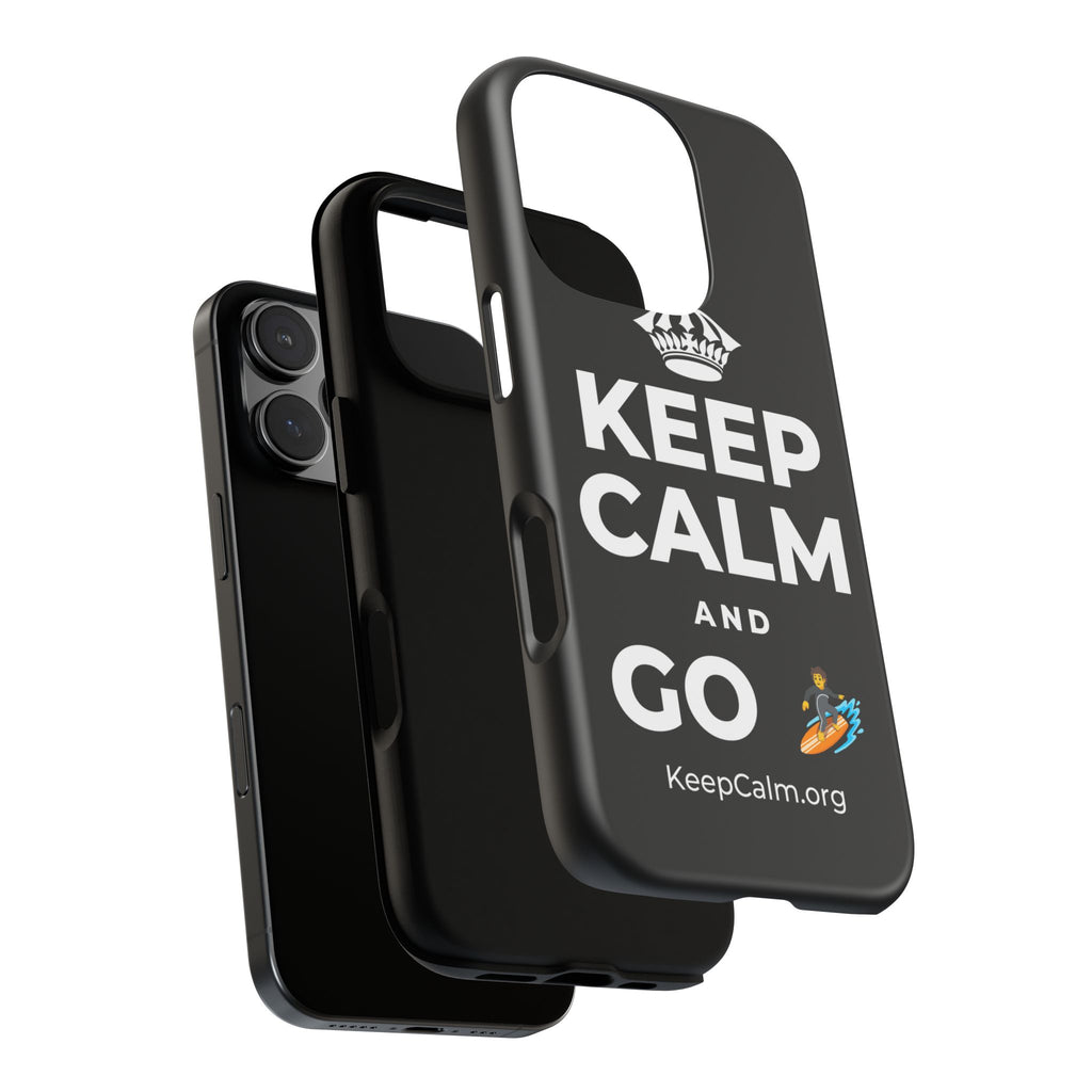 KEEP CALM AND GO 🏄 Phone Case