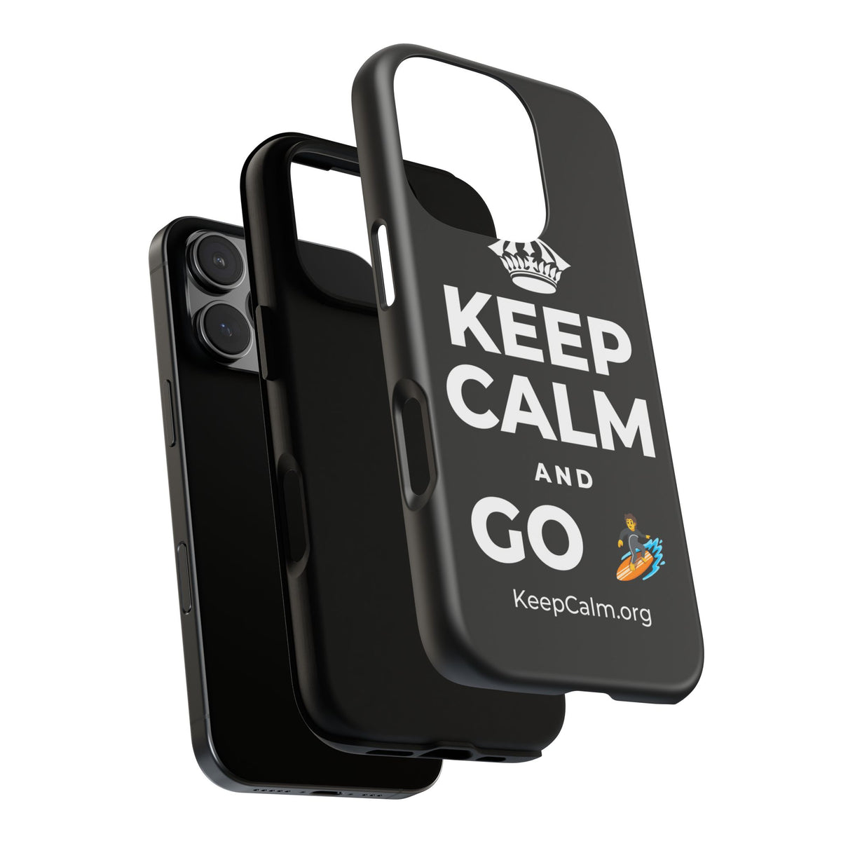KEEP CALM AND GO 🏄 Phone Case